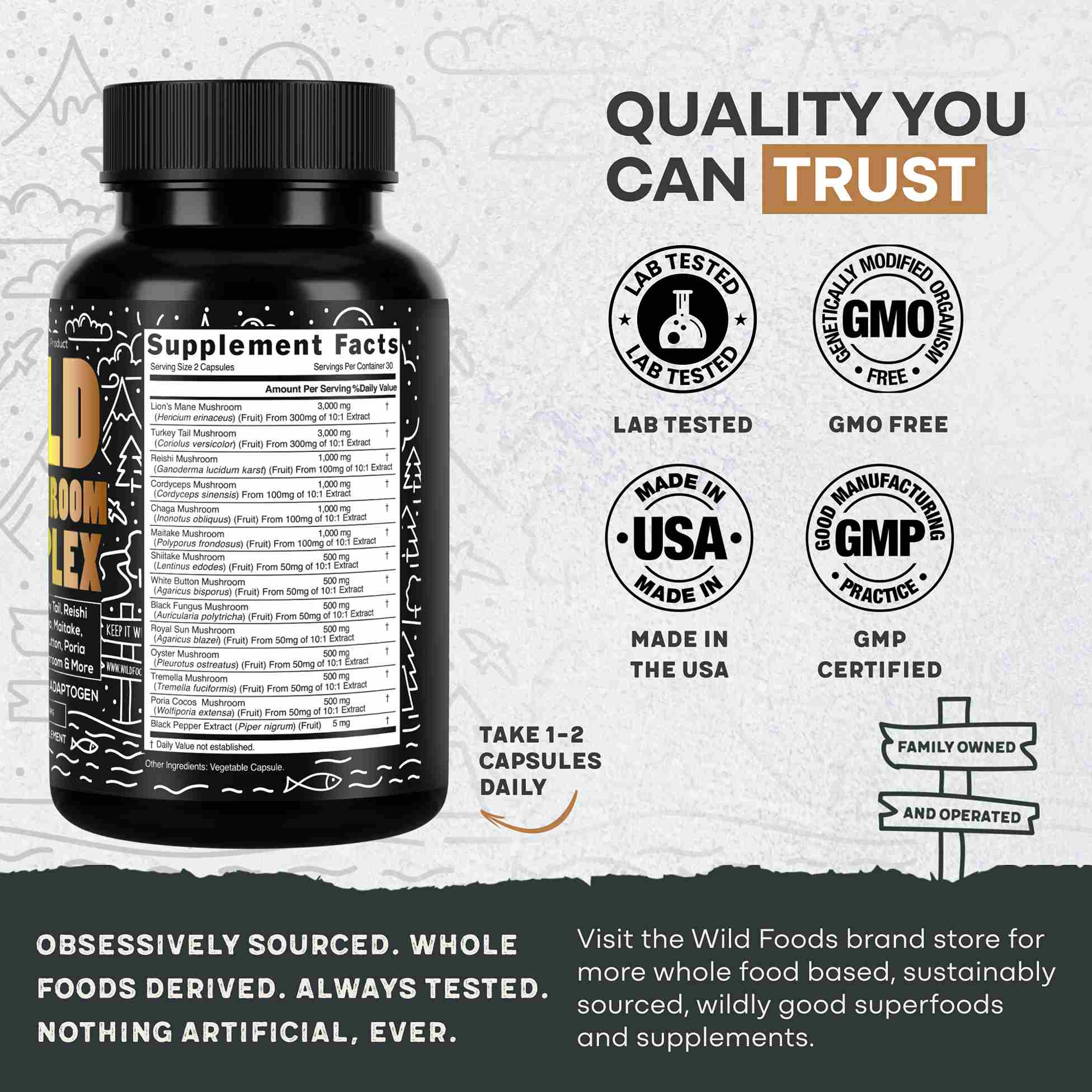 13 Mushroom Complex, 30 servings - Immunity and Longevity Support - Image 4