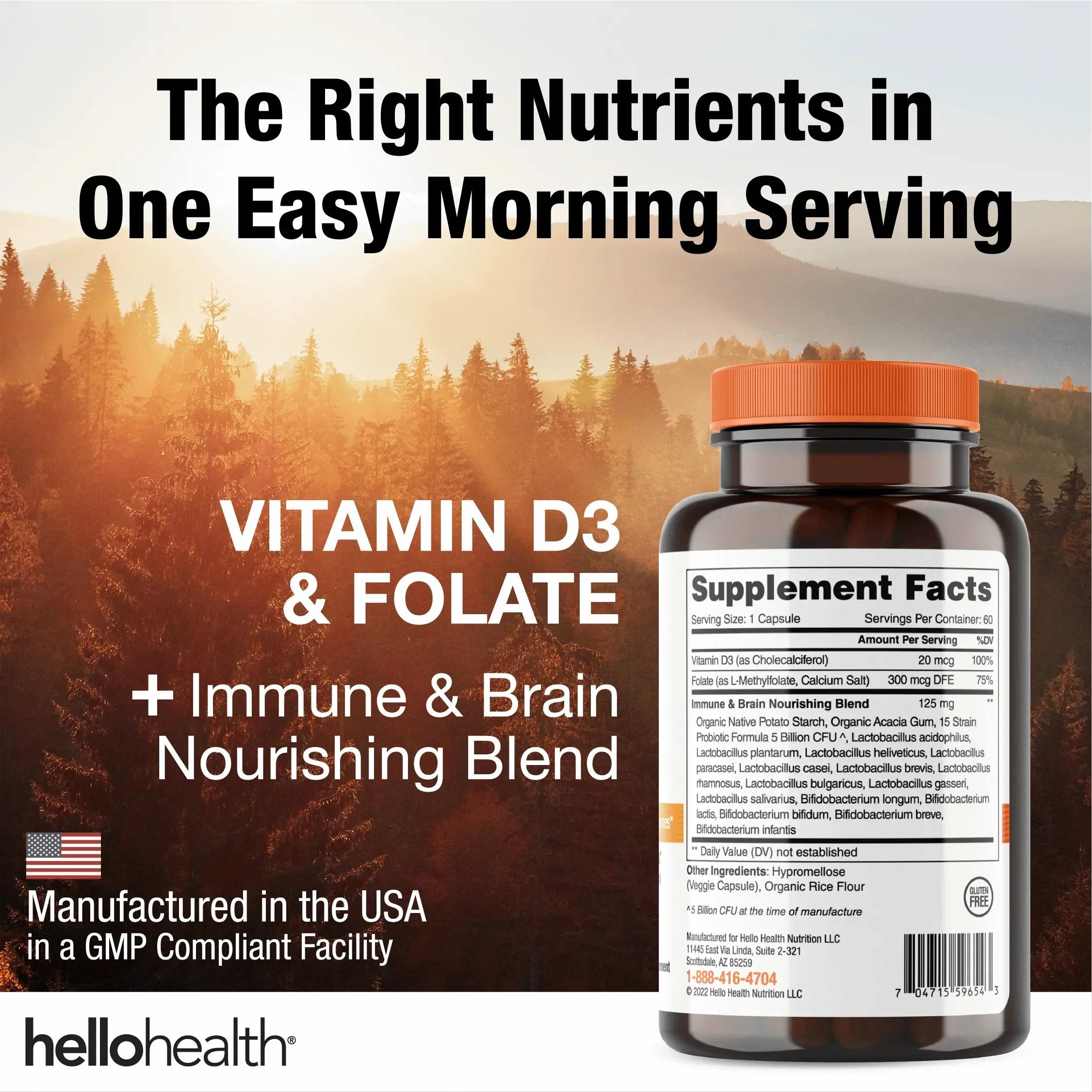 15-in-1 Pre-Probiotics + D3 + Methylfolate capsules - Belly Great - Image 5
