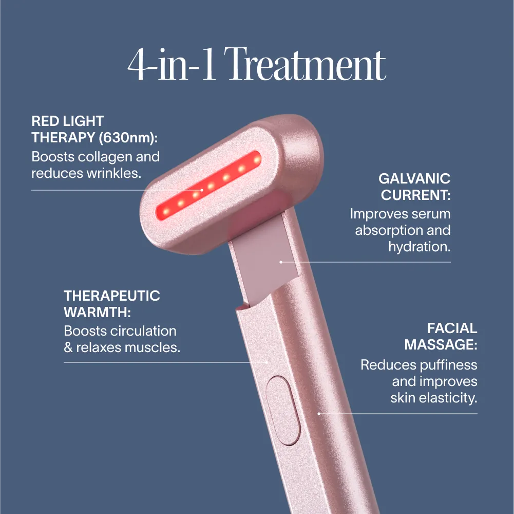 4-in-1 Red Light Therapy Wand & Activating Serum Kit - Image 3