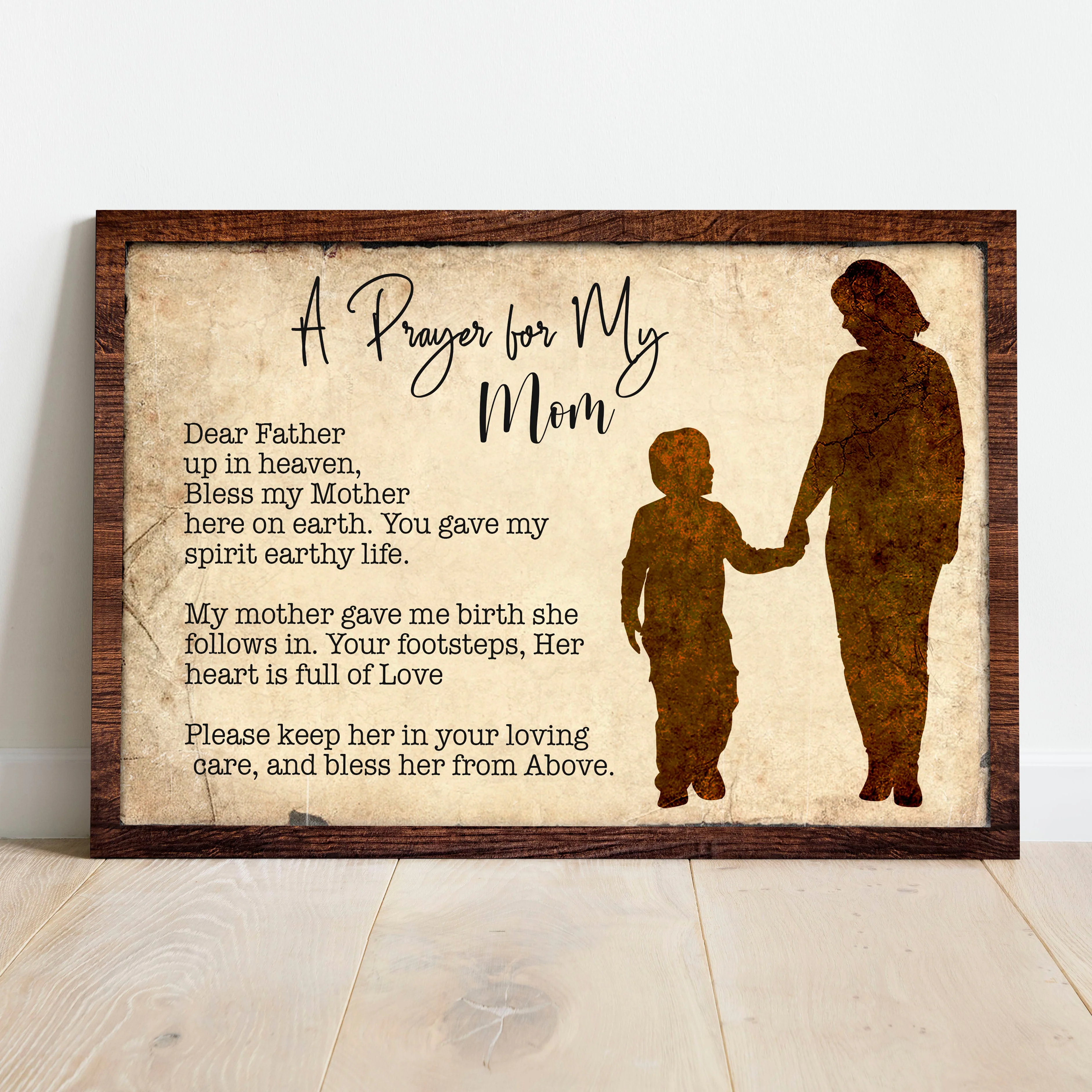 A Prayer For My Mom Mother's Day Gift Sign - Image 2