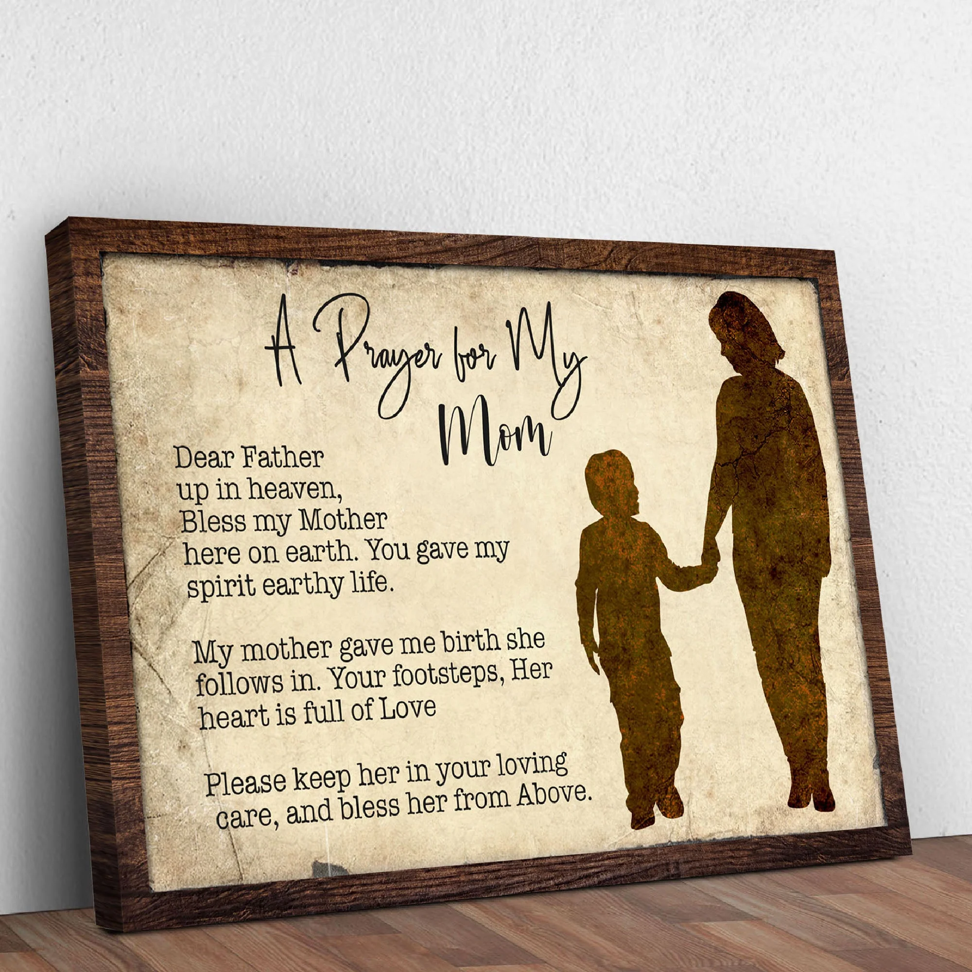 A Prayer For My Mom Mother's Day Gift Sign - Image 3