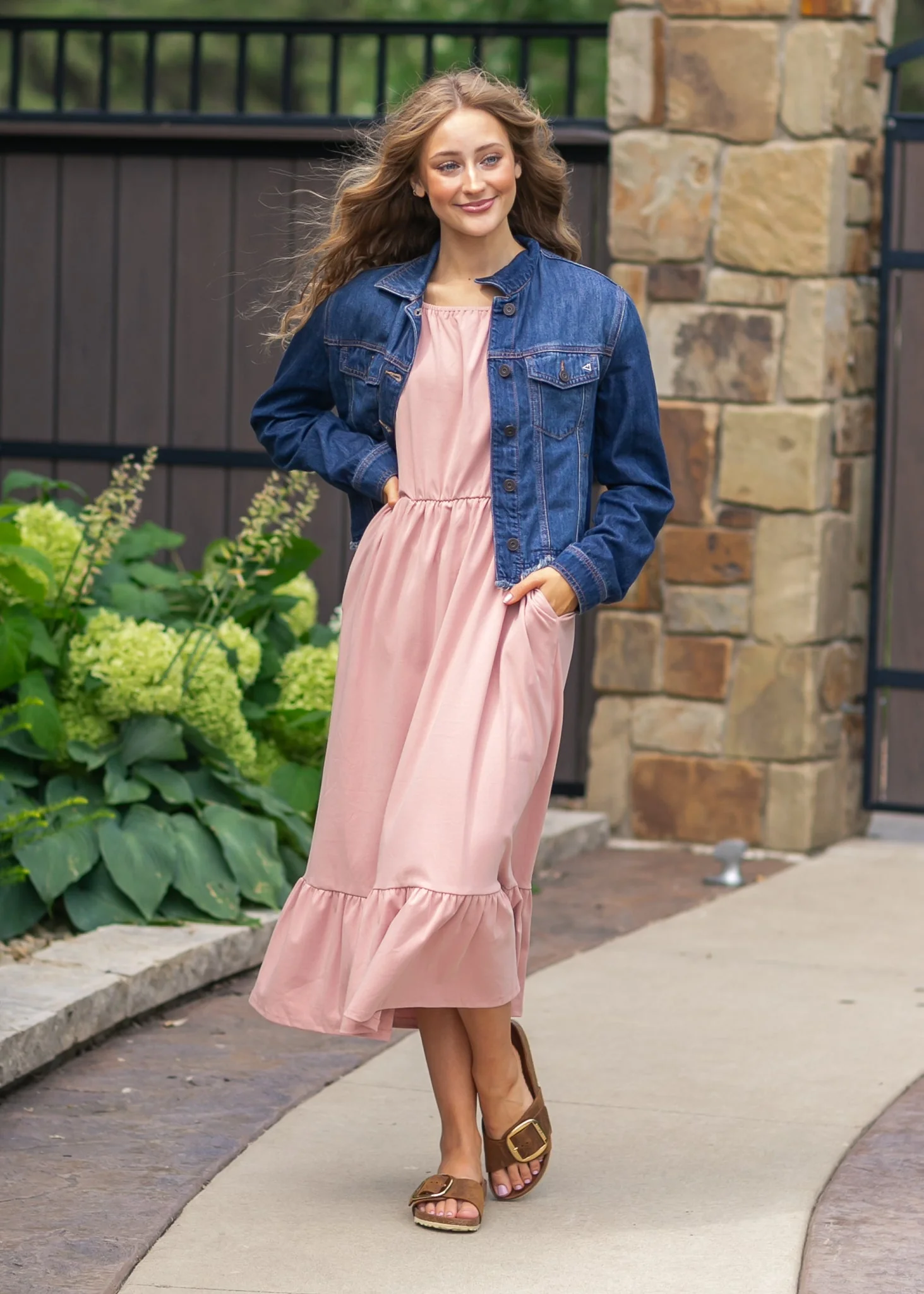 Amy Puff Sleeve Midi Dress - Image 11