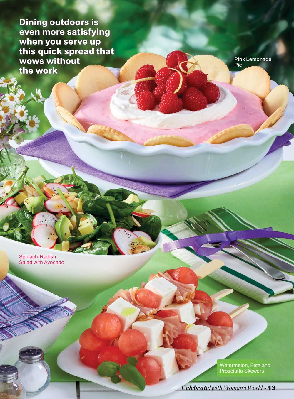 Celebrate With Woman's World - Summer Fun: 101 Recipes, Picnics, Barbecues, Holidays, 4th Of July, Buffets, Cakes, Brownies, Pies, Drinks, Salads, Pasta, Sandwiches, Iced Tea, Fast & Easy Party Ideas! - Image 5