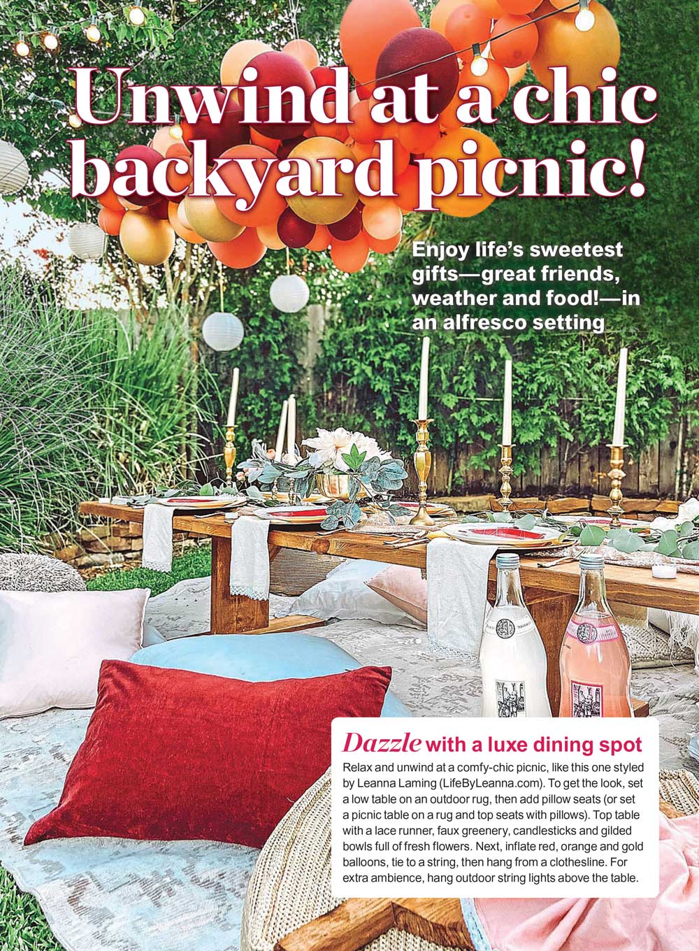 Celebrate With Woman's World - Summer Fun: 101 Recipes, Picnics, Barbecues, Holidays, 4th Of July, Buffets, Cakes, Brownies, Pies, Drinks, Salads, Pasta, Sandwiches, Iced Tea, Fast & Easy Party Ideas! - Image 6