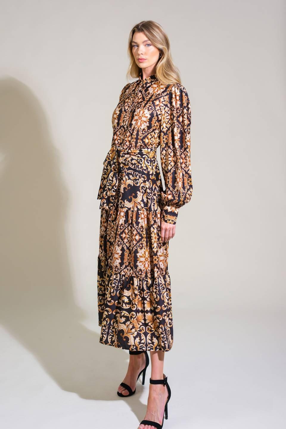 CELESTIAL BEAUTY WOVEN MIDI DRESS - Image 3