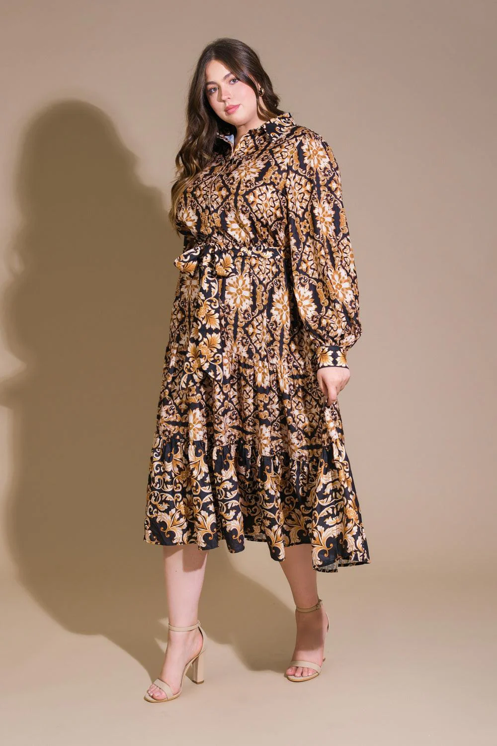 CELESTIAL BEAUTY WOVEN MIDI DRESS - Image 5