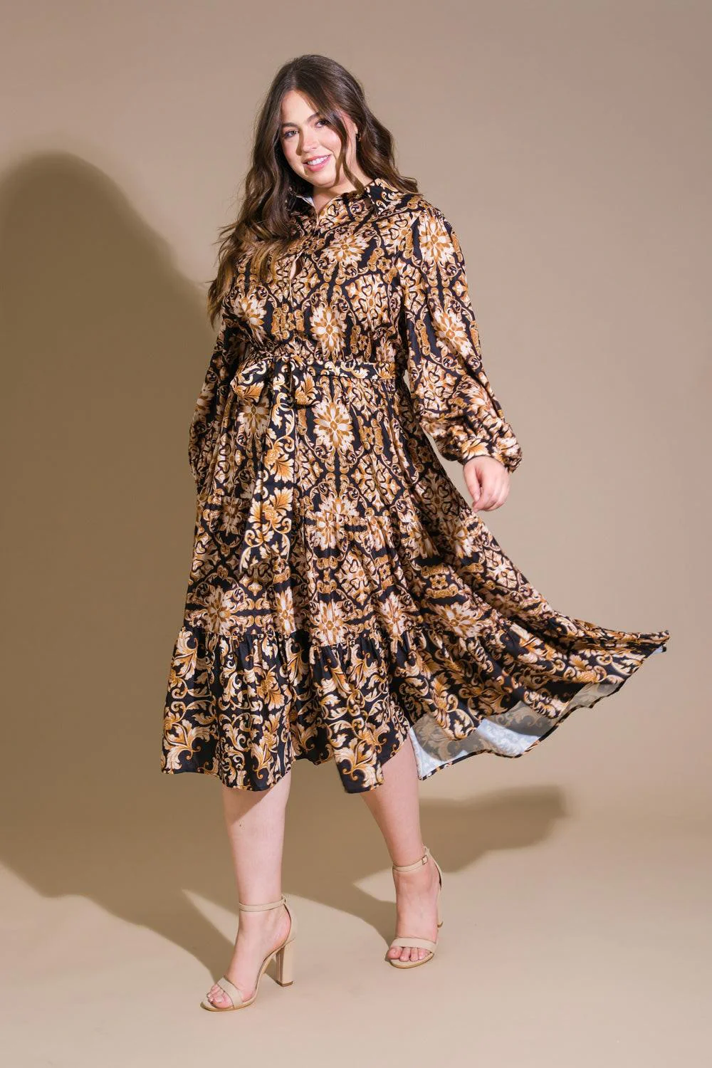 CELESTIAL BEAUTY WOVEN MIDI DRESS - Image 6