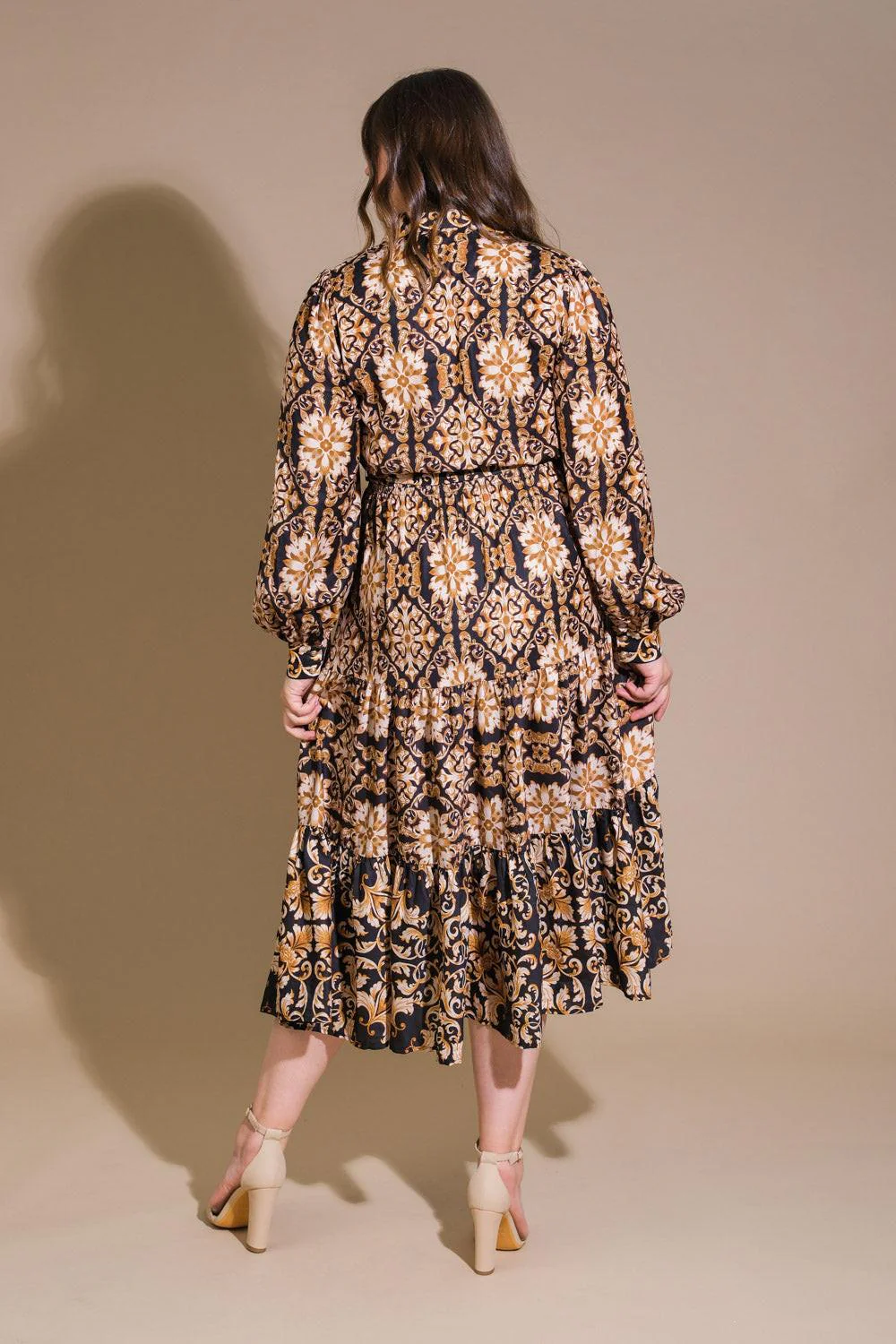 CELESTIAL BEAUTY WOVEN MIDI DRESS - Image 7