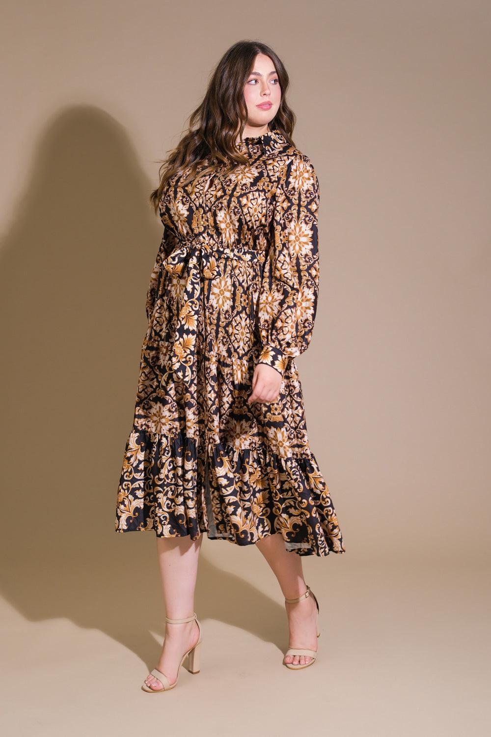 CELESTIAL BEAUTY WOVEN MIDI DRESS - Image 8