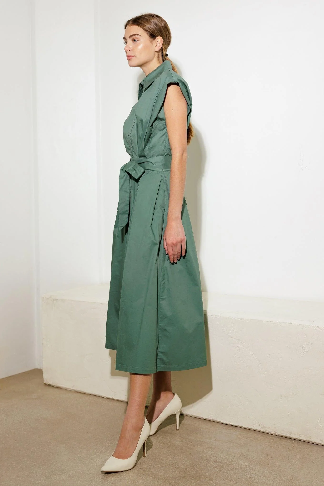DEEPER CONNECTION WOVEN MIDI DRESS - Image 11