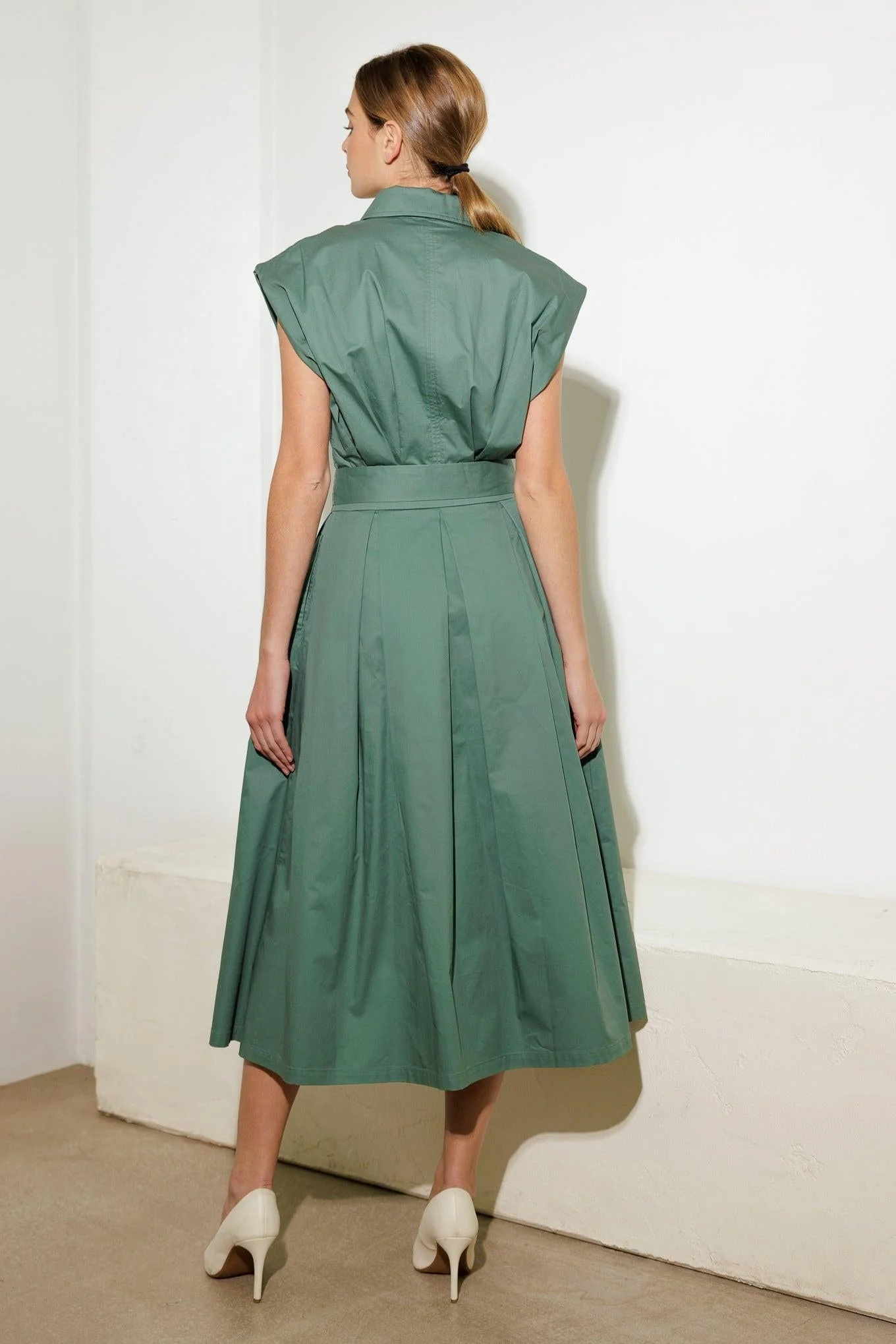 DEEPER CONNECTION WOVEN MIDI DRESS - Image 12