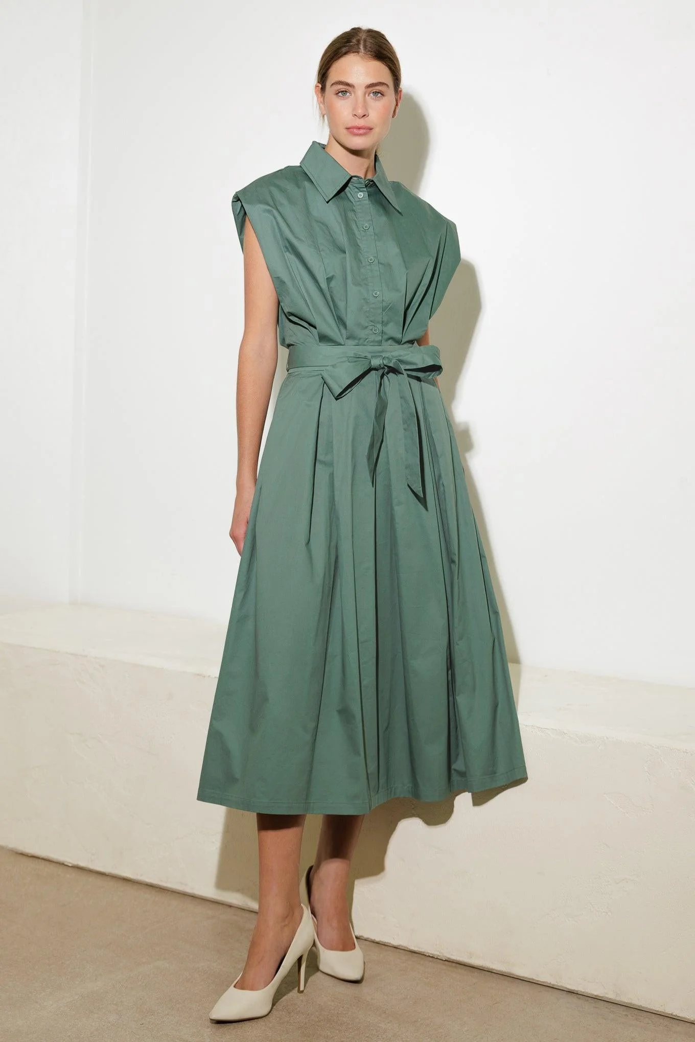 DEEPER CONNECTION WOVEN MIDI DRESS - Image 2