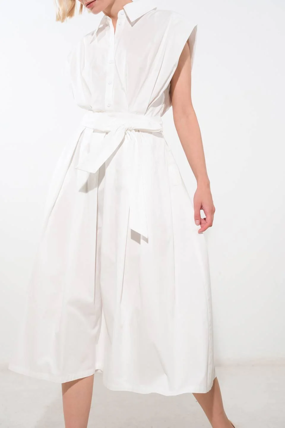 DEEPER CONNECTION WOVEN MIDI DRESS - Image 6