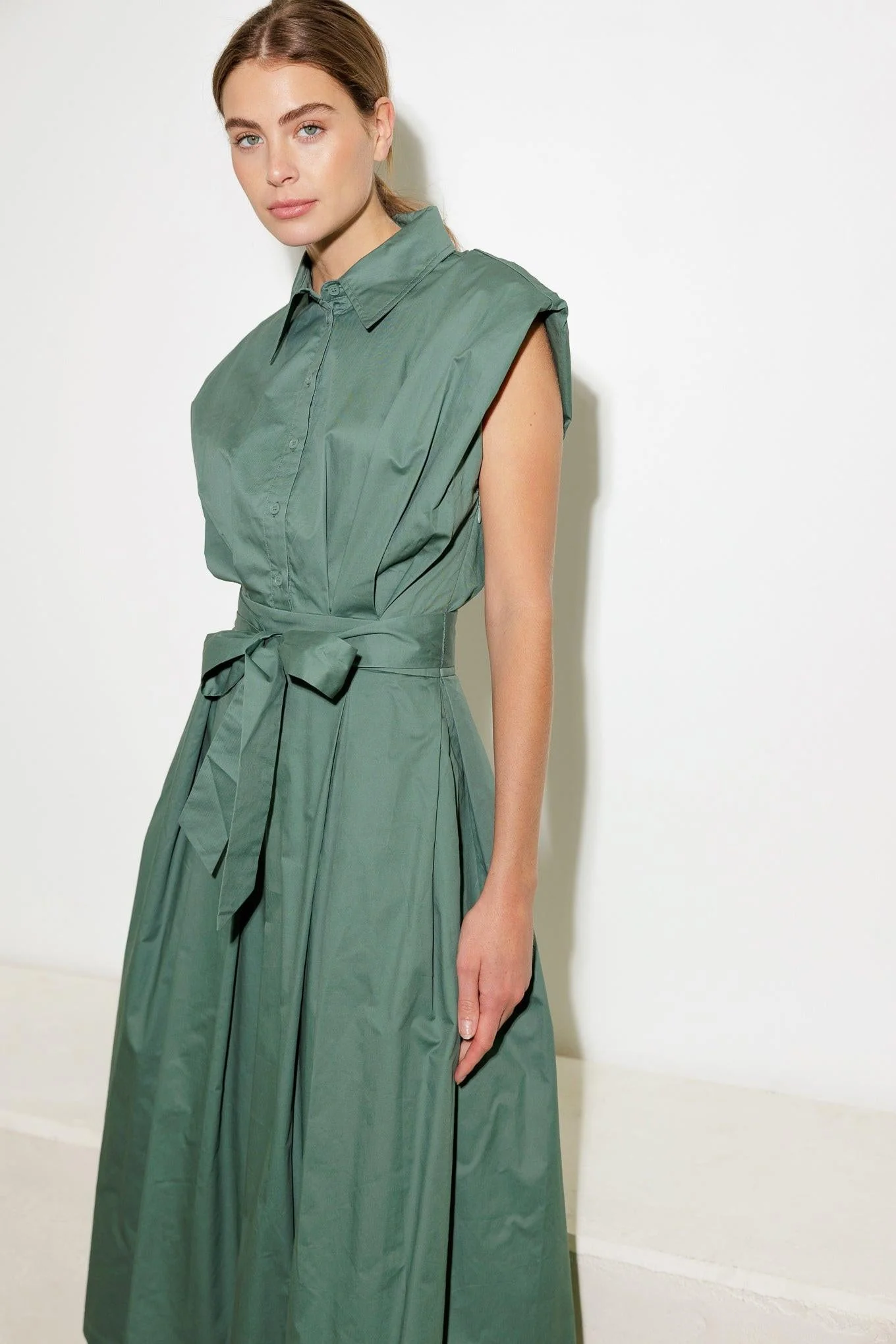 DEEPER CONNECTION WOVEN MIDI DRESS - Image 9