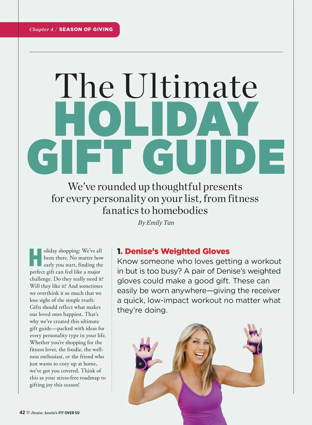 Denise Austin's Fit Over 50 - Holidays My Way! Fall & Winter 2025: Stay Active & Healthy, Reduce Stress, Family Holiday Traditions, Joyful Celebrations, Foster Wellness, Happiness & More! - Image 3