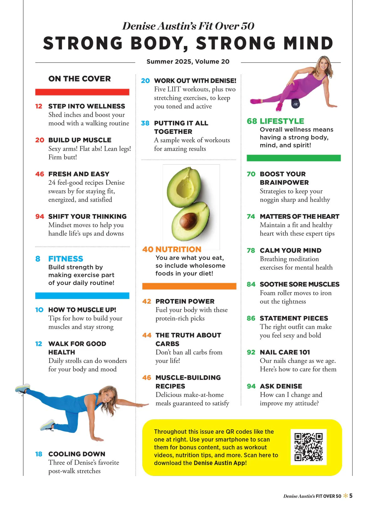 Denise Austin's Fit Over 50 - Summer 2025: Transform Your Body & Mind, Feel Good Recipes, Step Into Wellness,  Breathing Exercises, Shed Inches, Spark Metabolism, Boost Your Mood & More! - Image 2