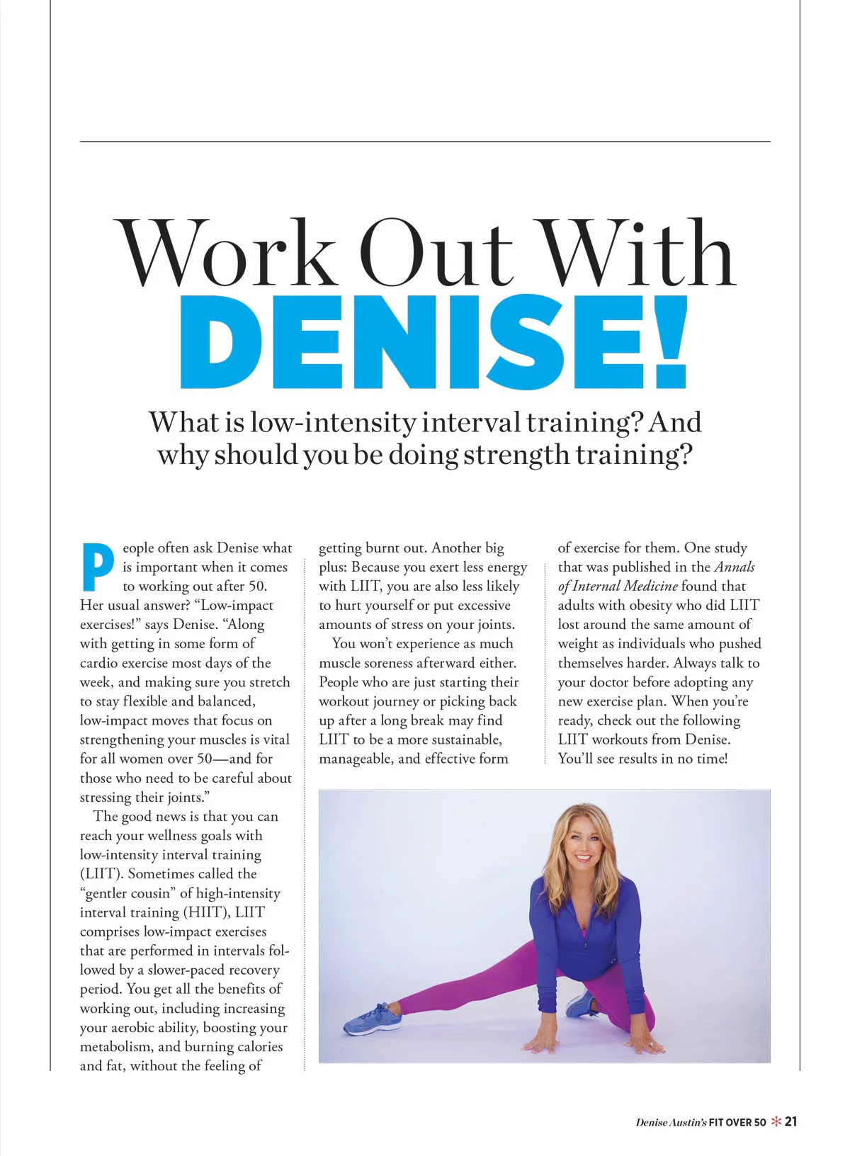 Denise Austin's Fit Over 50 - Summer 2025: Transform Your Body & Mind, Feel Good Recipes, Step Into Wellness,  Breathing Exercises, Shed Inches, Spark Metabolism, Boost Your Mood & More! - Image 3