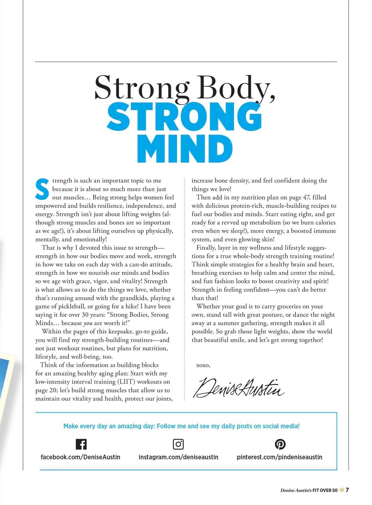Denise Austin's Fit Over 50 - Summer 2025: Transform Your Body & Mind, Feel Good Recipes, Step Into Wellness,  Breathing Exercises, Shed Inches, Spark Metabolism, Boost Your Mood & More! - Image 5