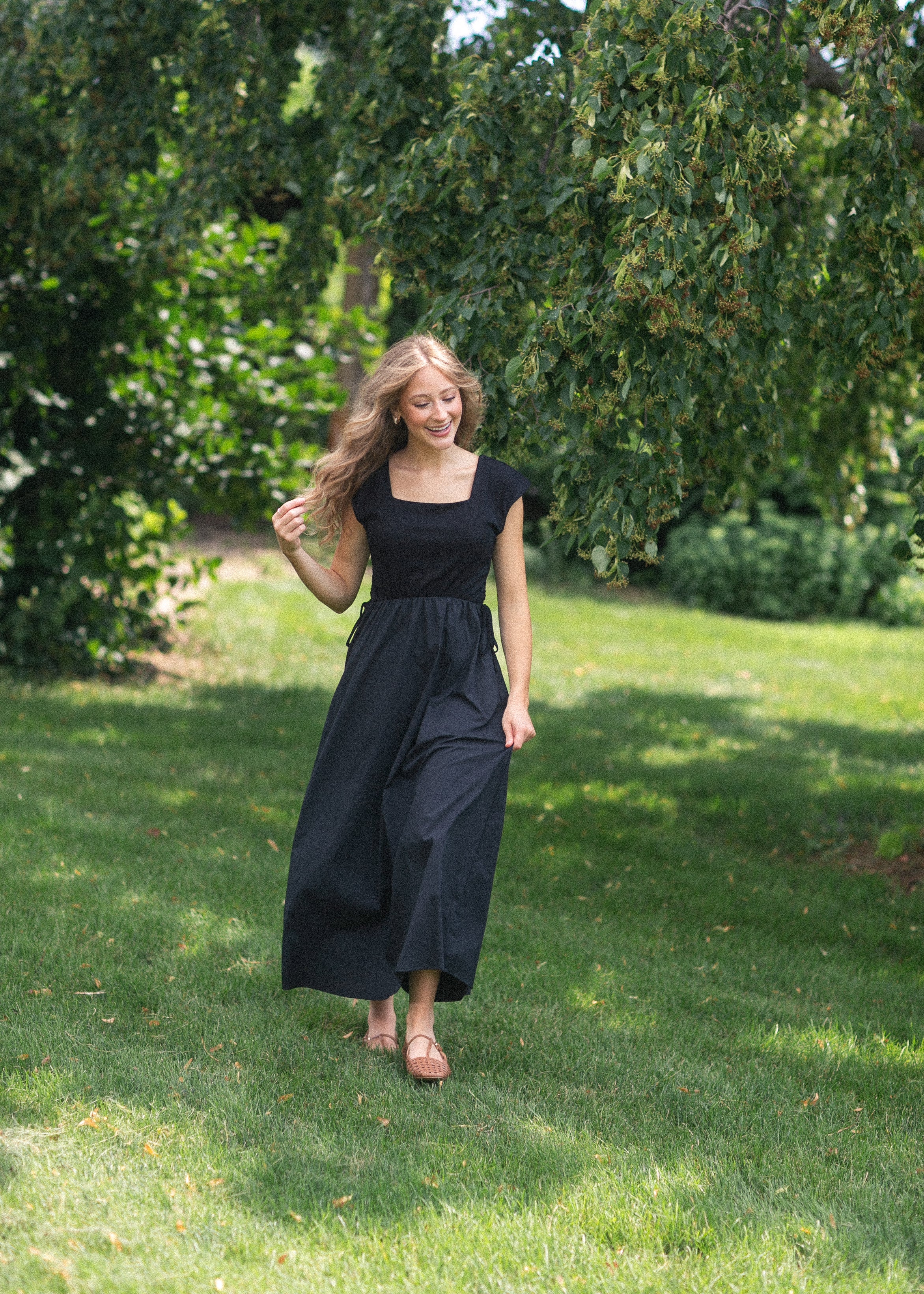 Eleanor Black A-line Maxi Dress - Image 12