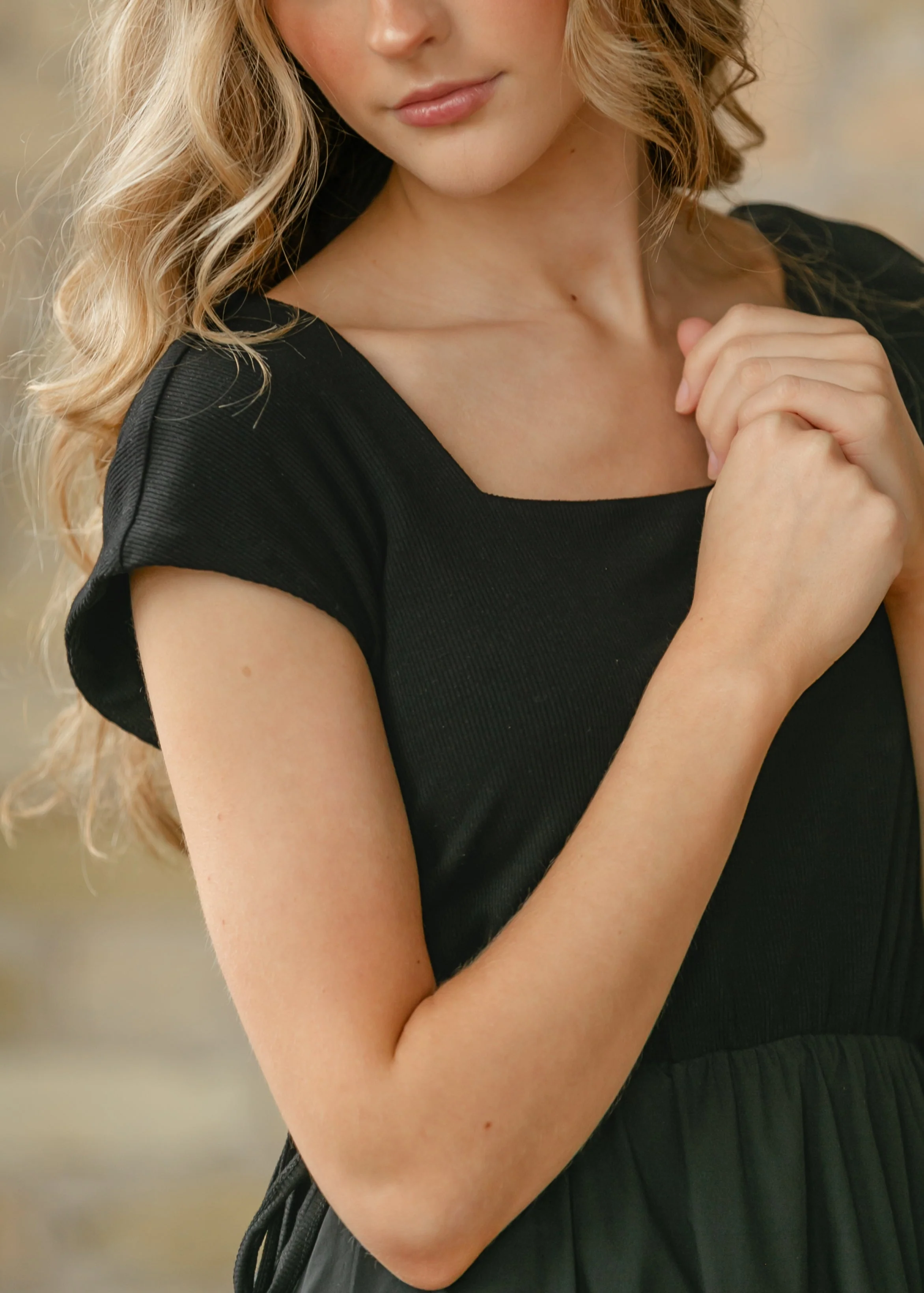 Eleanor Black A-line Maxi Dress - Image 16