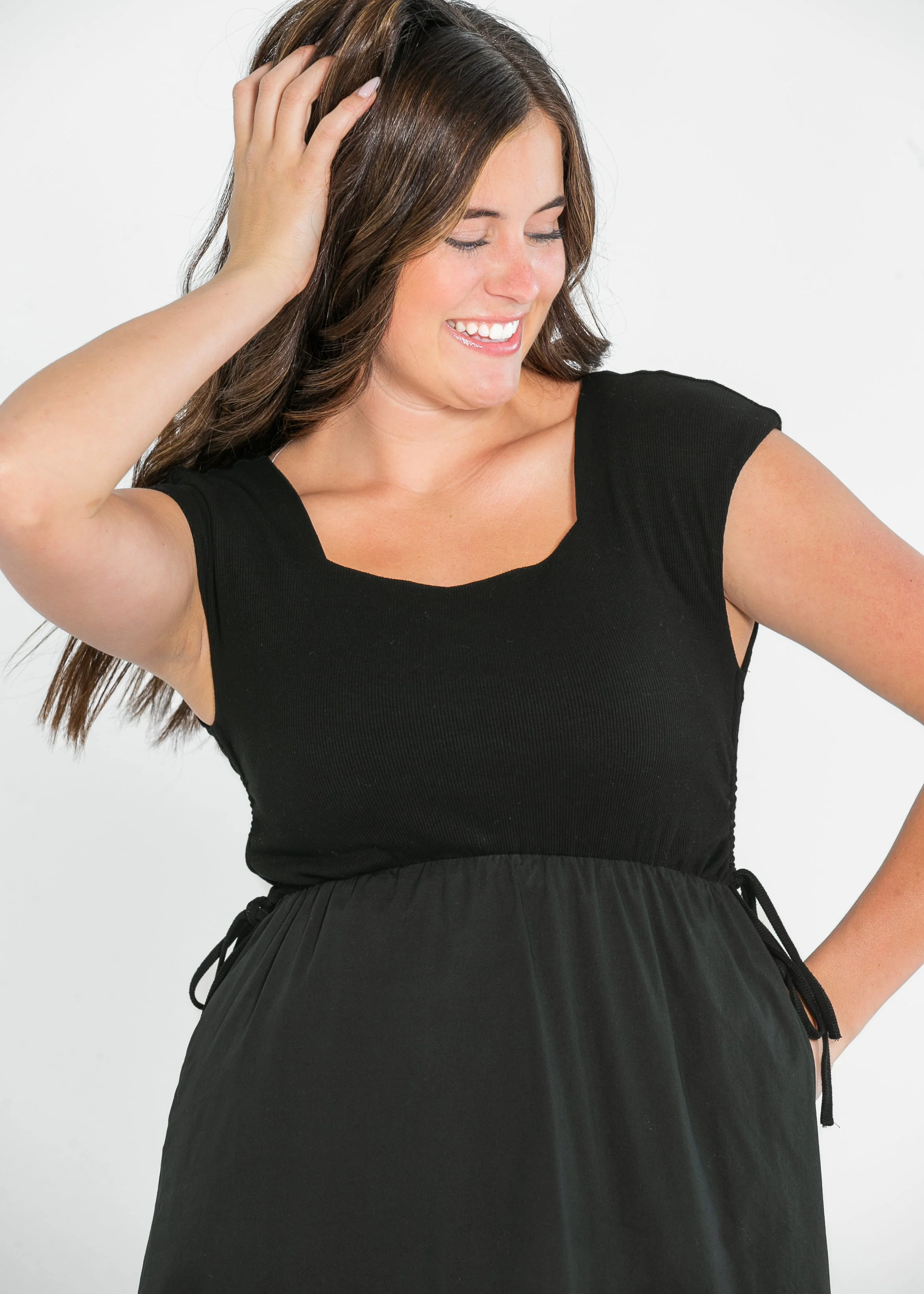 Eleanor Black A-line Maxi Dress - Image 19