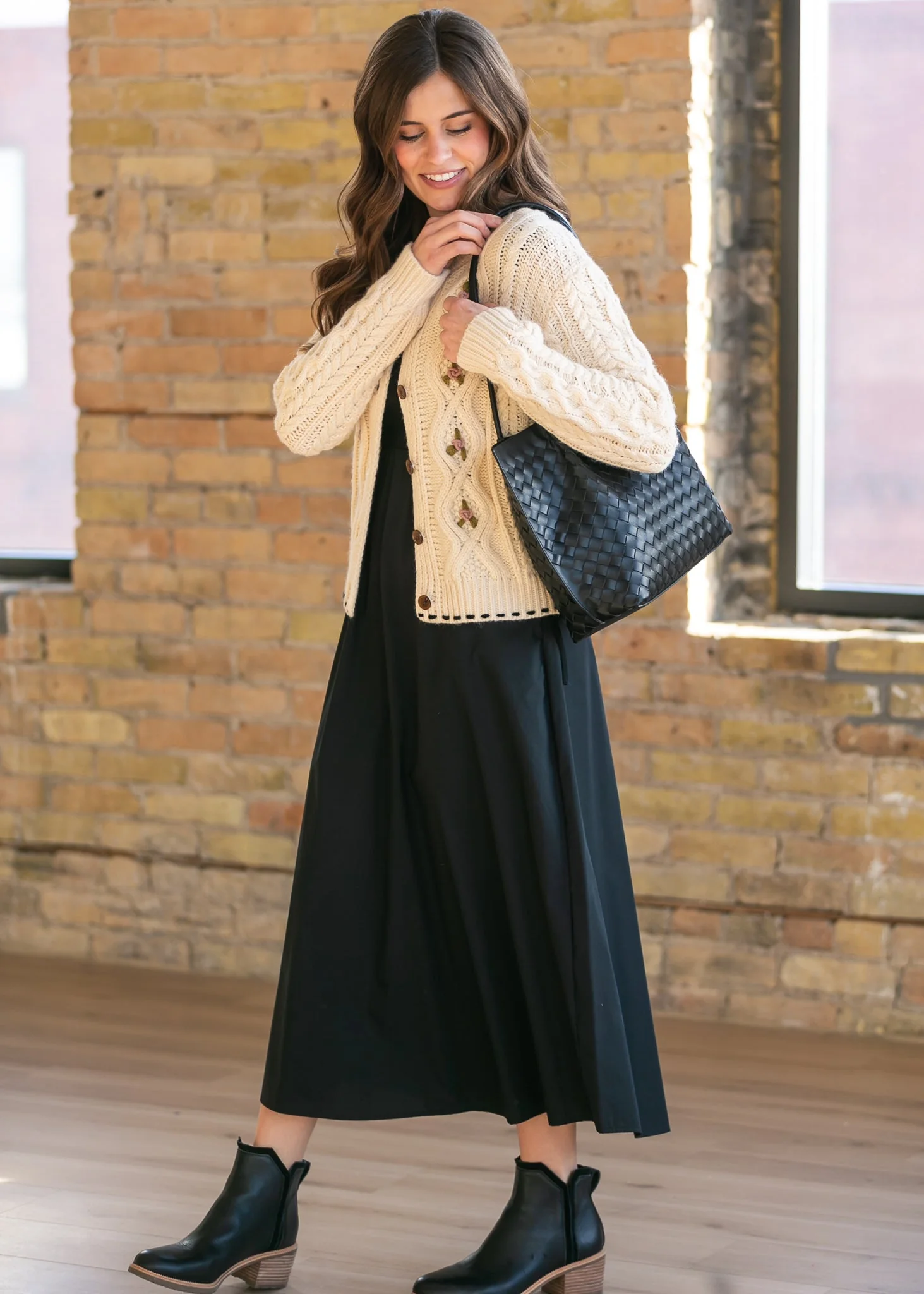 Eleanor Black A-line Maxi Dress - Image 20