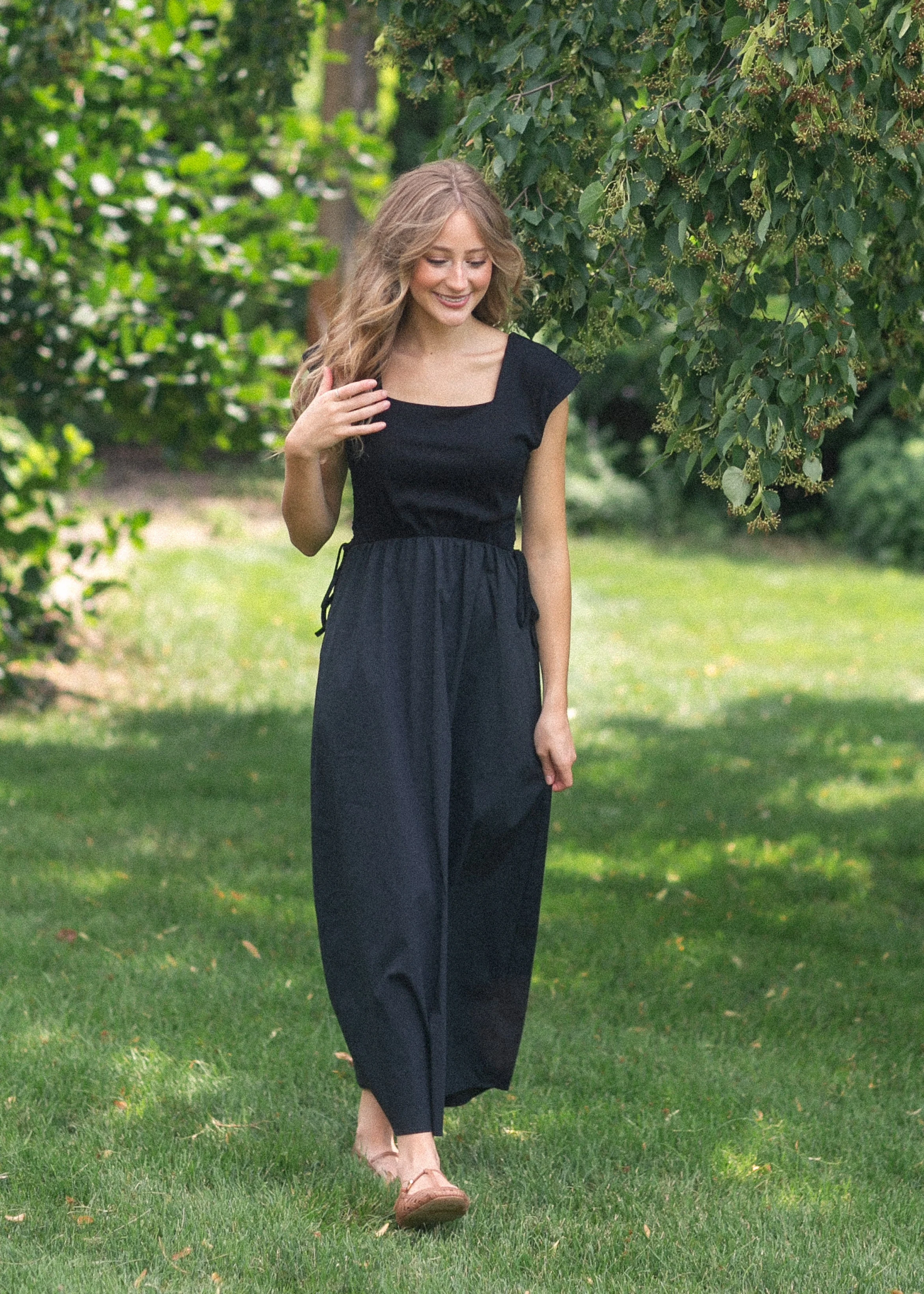 Eleanor Black A-line Maxi Dress - Image 7