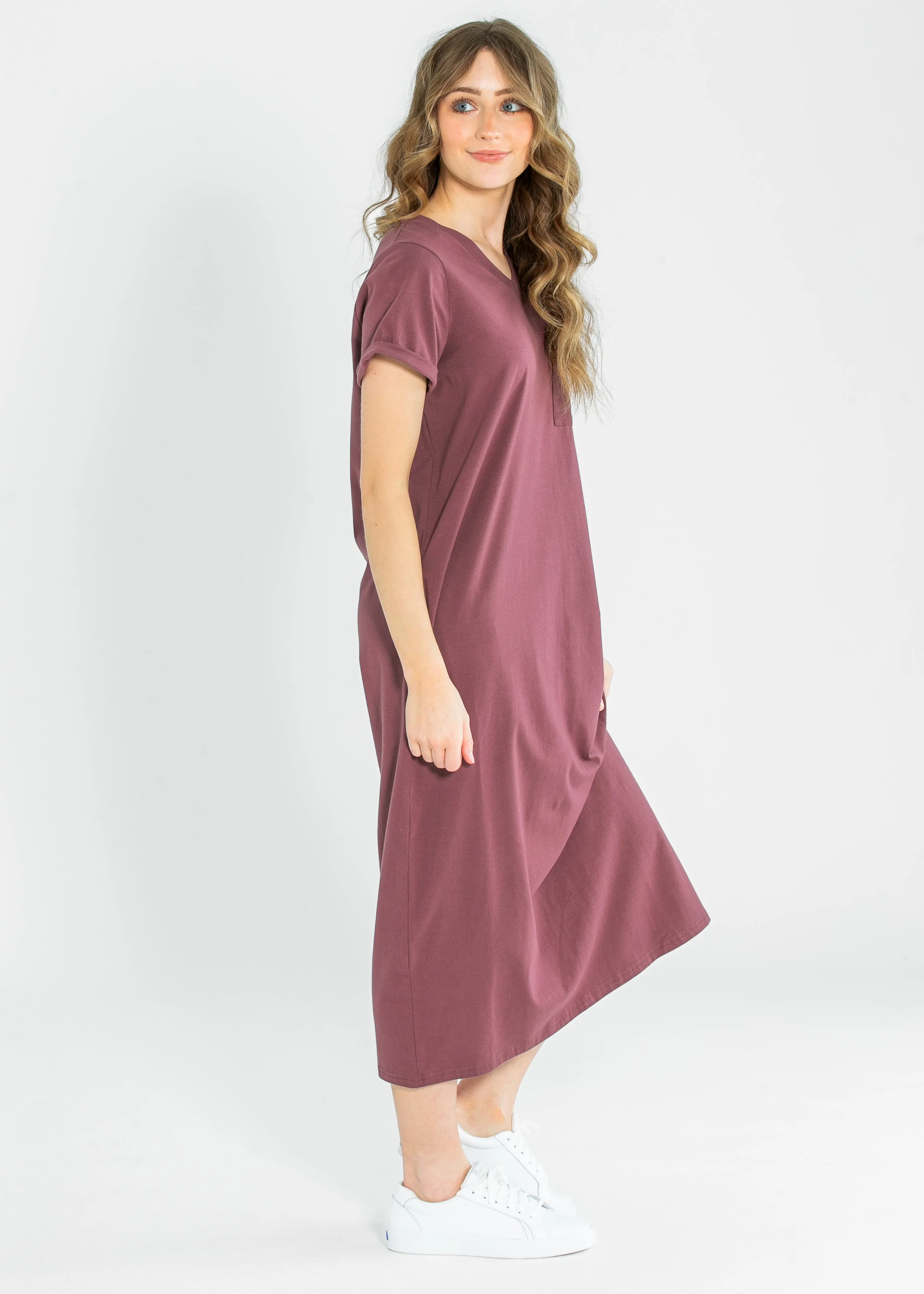 Finley V-neck T-shirt Dress - Image 11