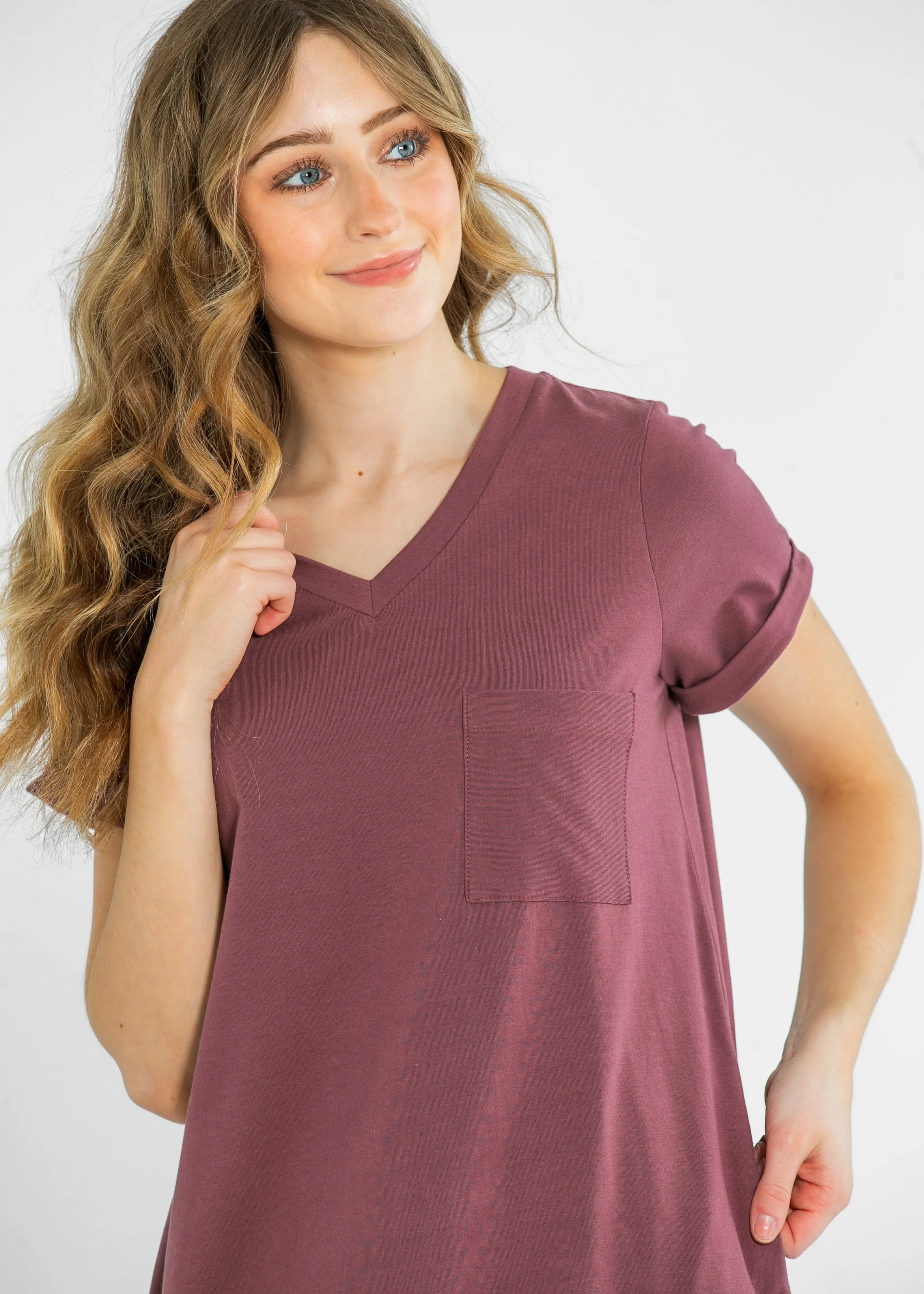 Finley V-neck T-shirt Dress - Image 14