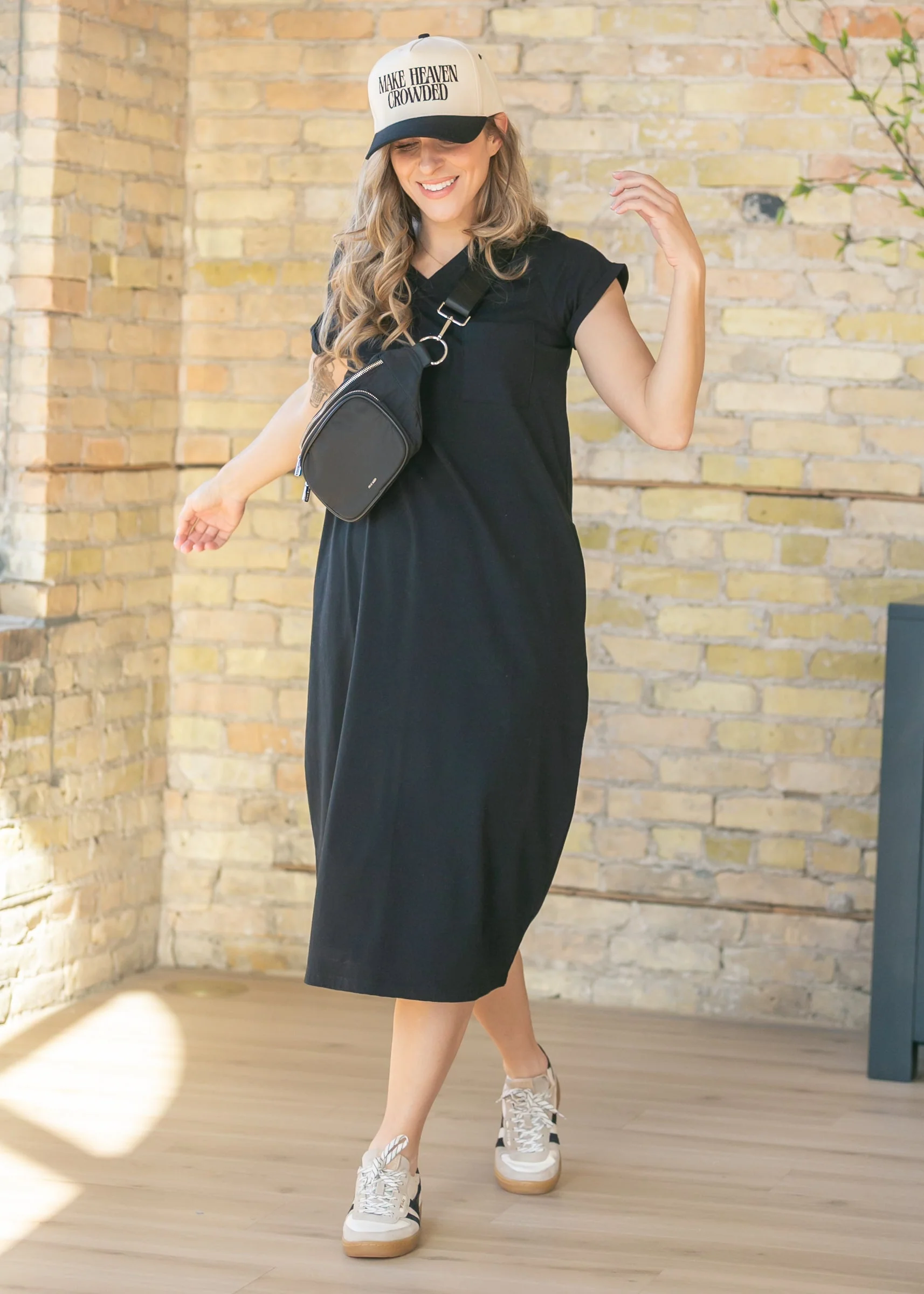 Finley V-neck T-shirt Dress - Image 3