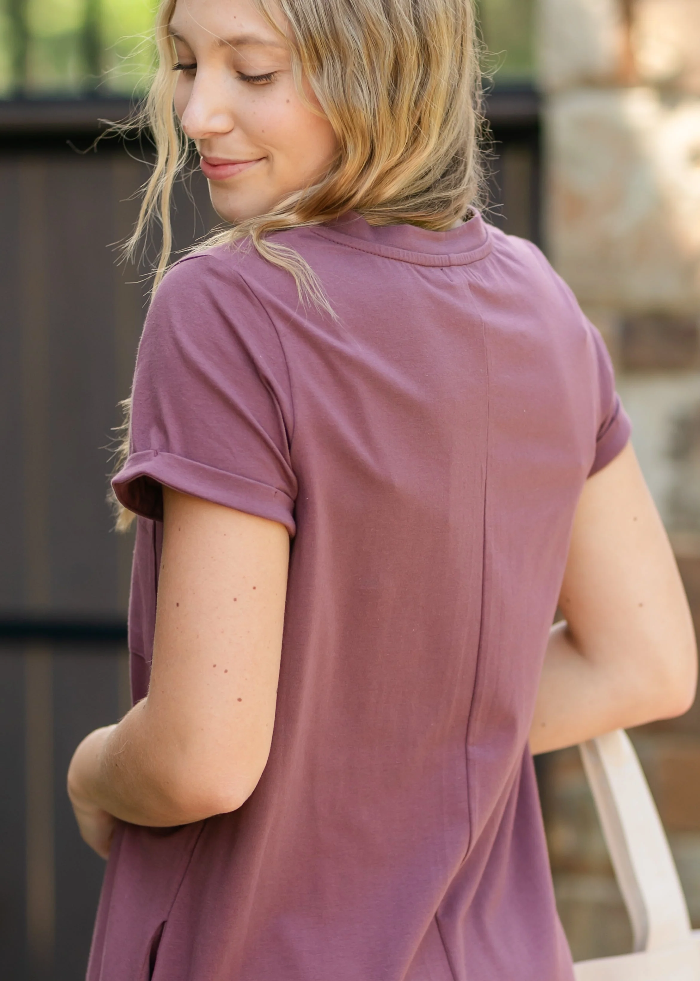 Finley V-neck T-shirt Dress - Image 9