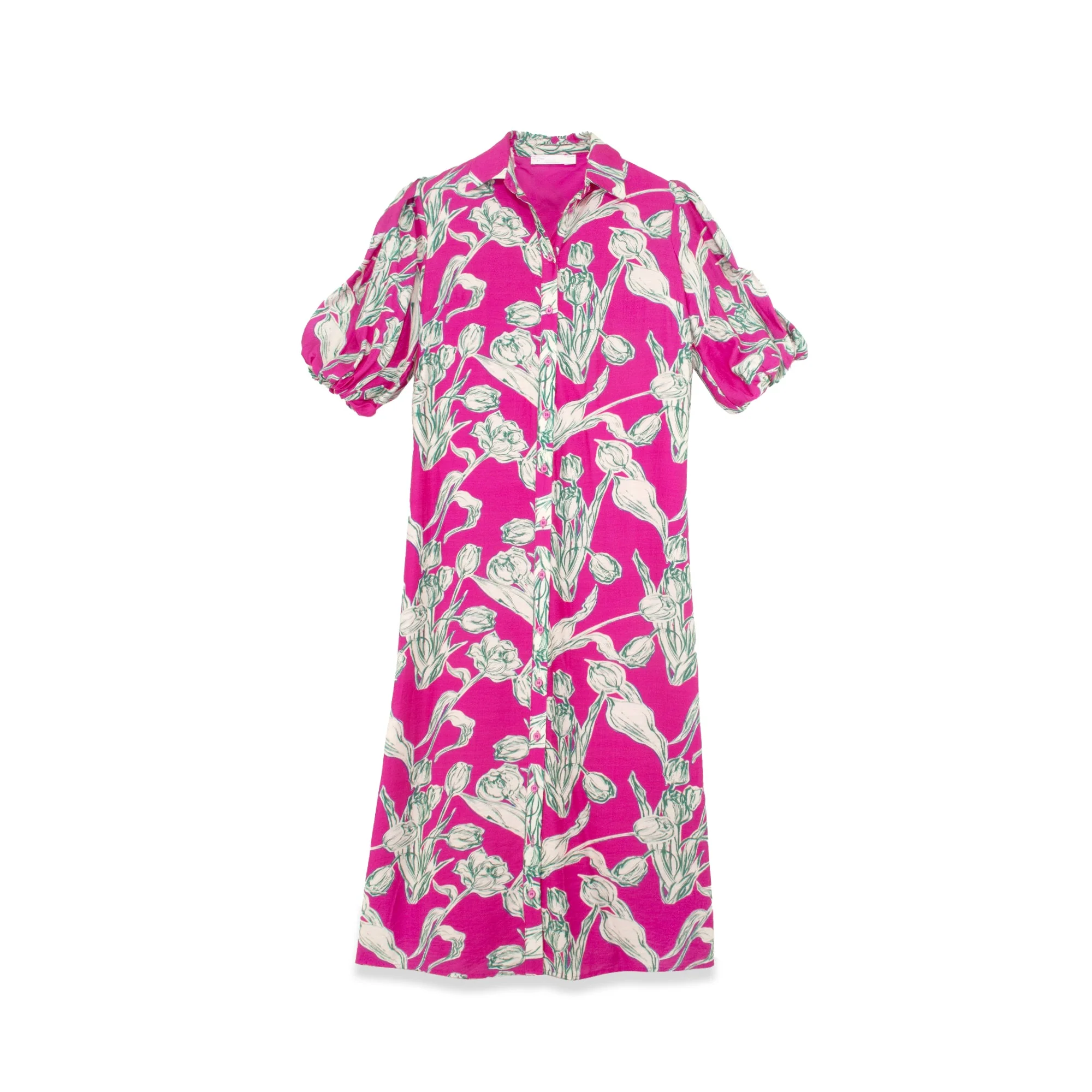 FLORAL LINEN DRESS - Image 6
