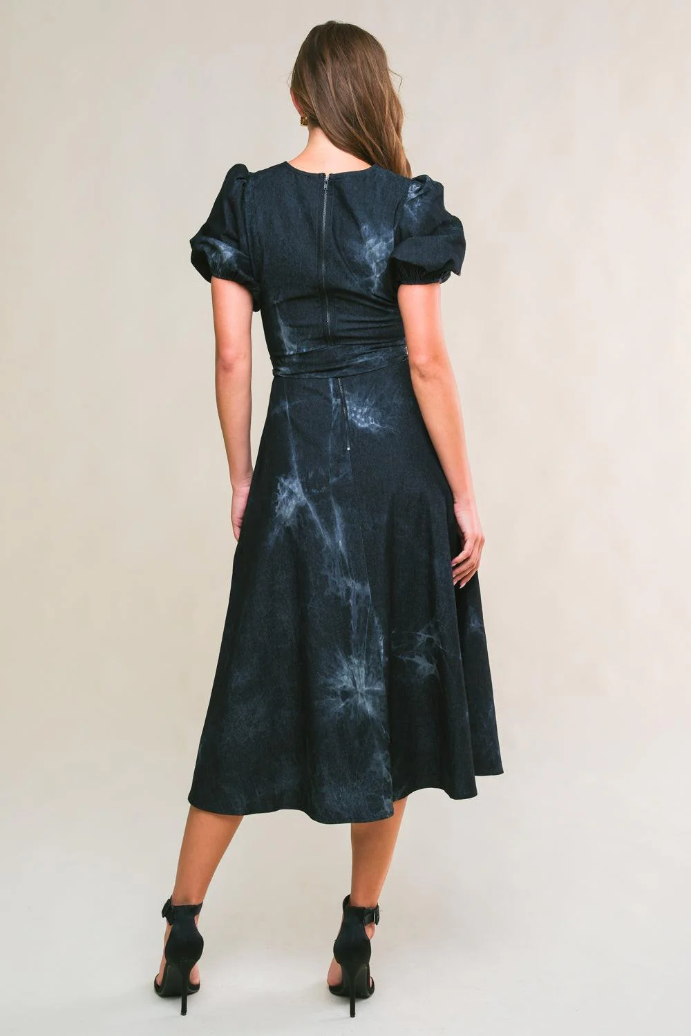 GARDEN GRACE TWILL MIDI DRESS - Image 2
