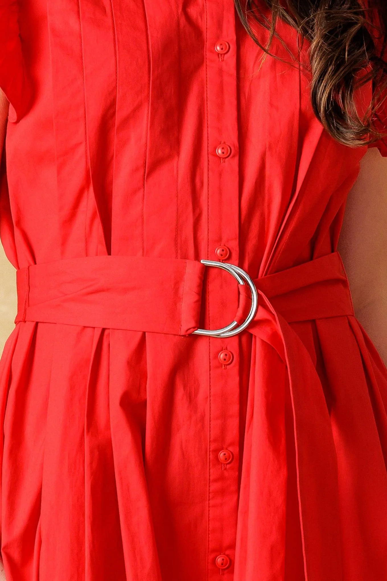 GLIMPSE IN TIME WOVEN MIDI DRESS - Image 11