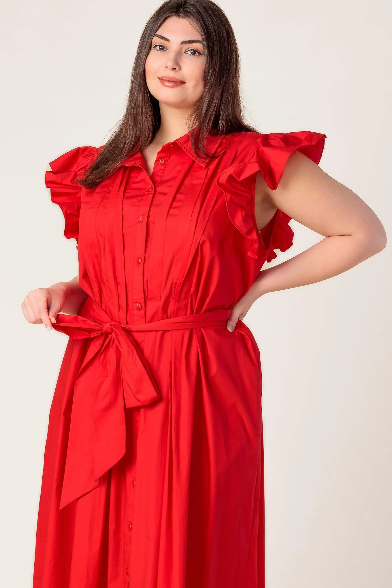 GLIMPSE IN TIME WOVEN MIDI DRESS - Image 22