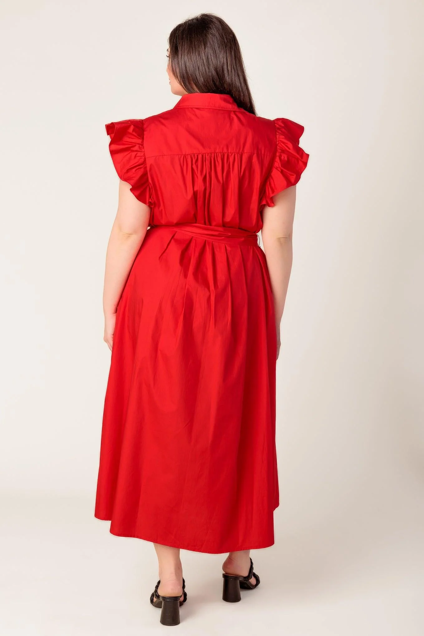 GLIMPSE IN TIME WOVEN MIDI DRESS - Image 26