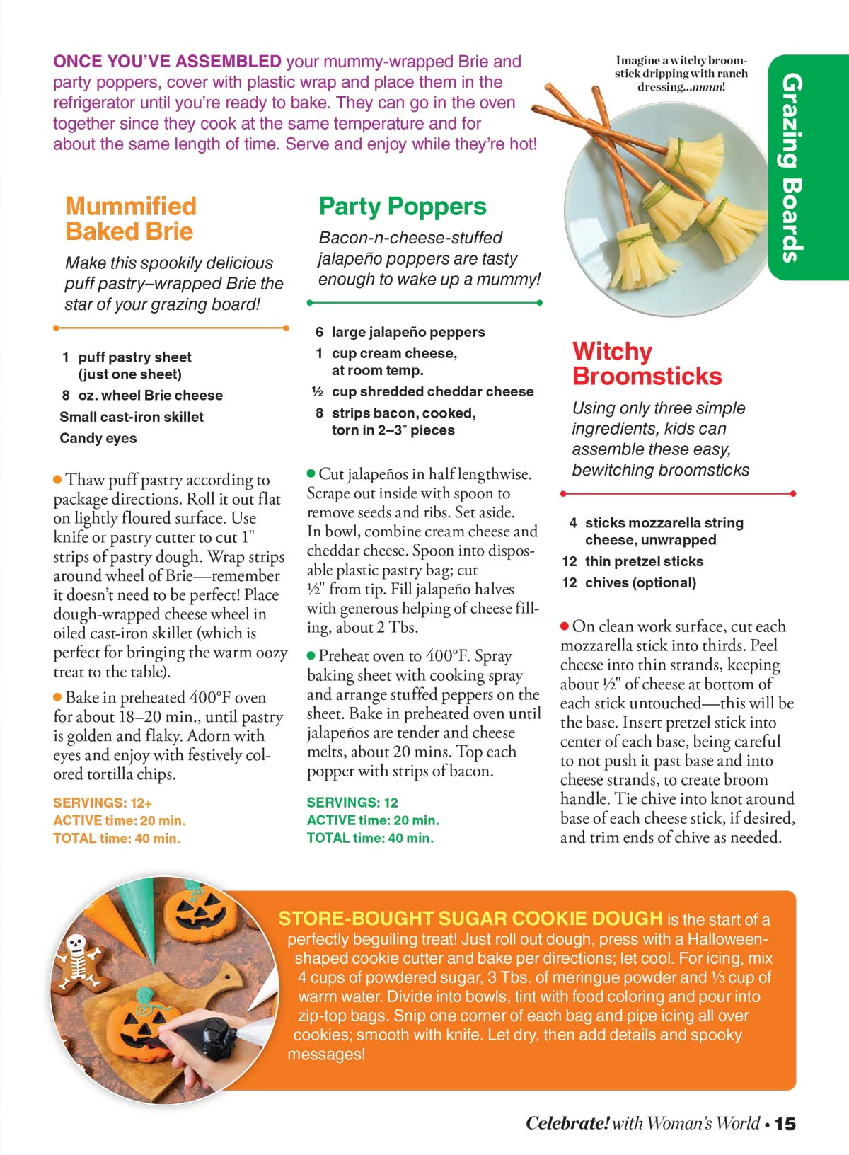 Halloween Treats - Celebrate With Woman's World: 93 Festive Treats, Easy-To-Follow Recipes, Wicked Witch Candy Apples, Frankenstein Fruit Roll-Ups, Mummified Baked Brie & Thanksgiving Bonus Recipes! - Image 5