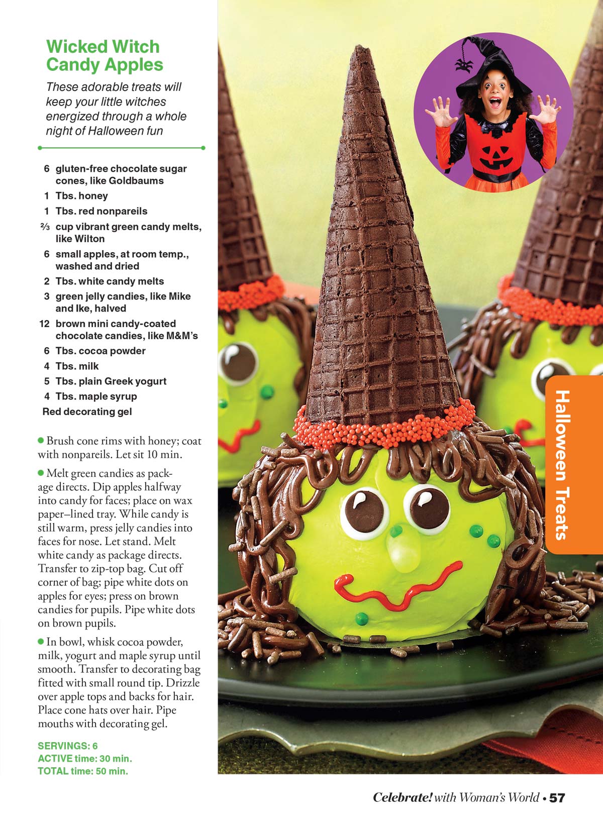 Halloween Treats - Celebrate With Woman's World: 93 Festive Treats, Easy-To-Follow Recipes, Wicked Witch Candy Apples, Frankenstein Fruit Roll-Ups, Mummified Baked Brie & Thanksgiving Bonus Recipes! - Image 7