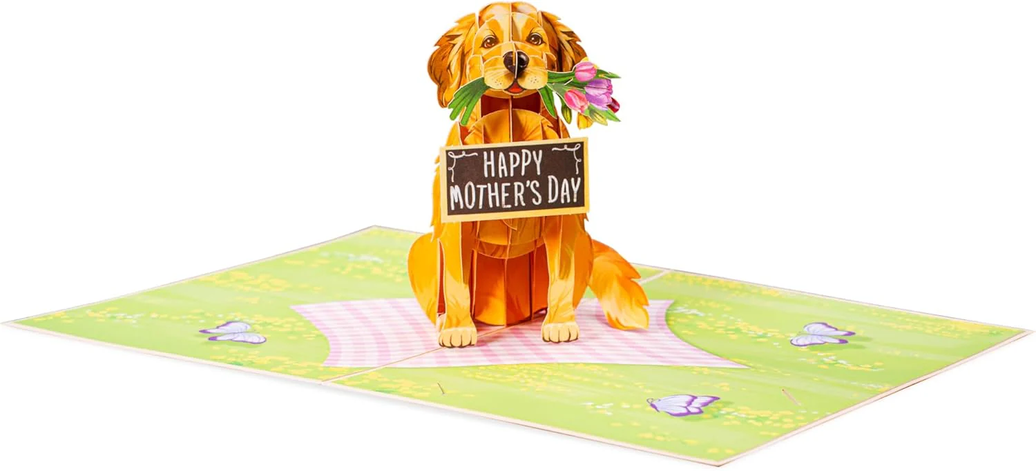 Happy Mother's Day Dog Pop Up Card - 5" x 7" - Image 4