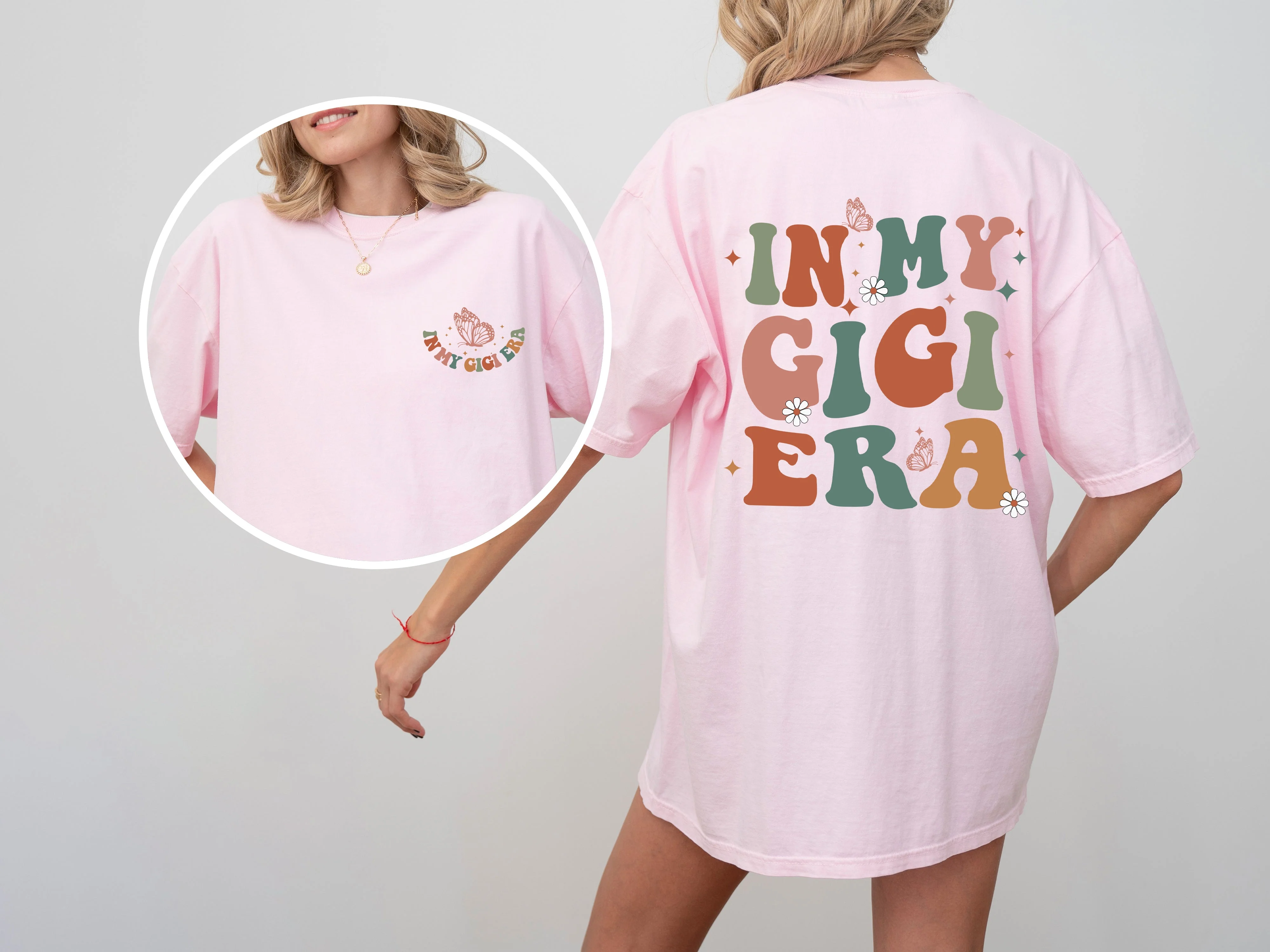 In My Gigi Era, Grandma, Nana, Mom Era, Mother's Day, Tshirt Comfort Colors T-Shirt - Image 3