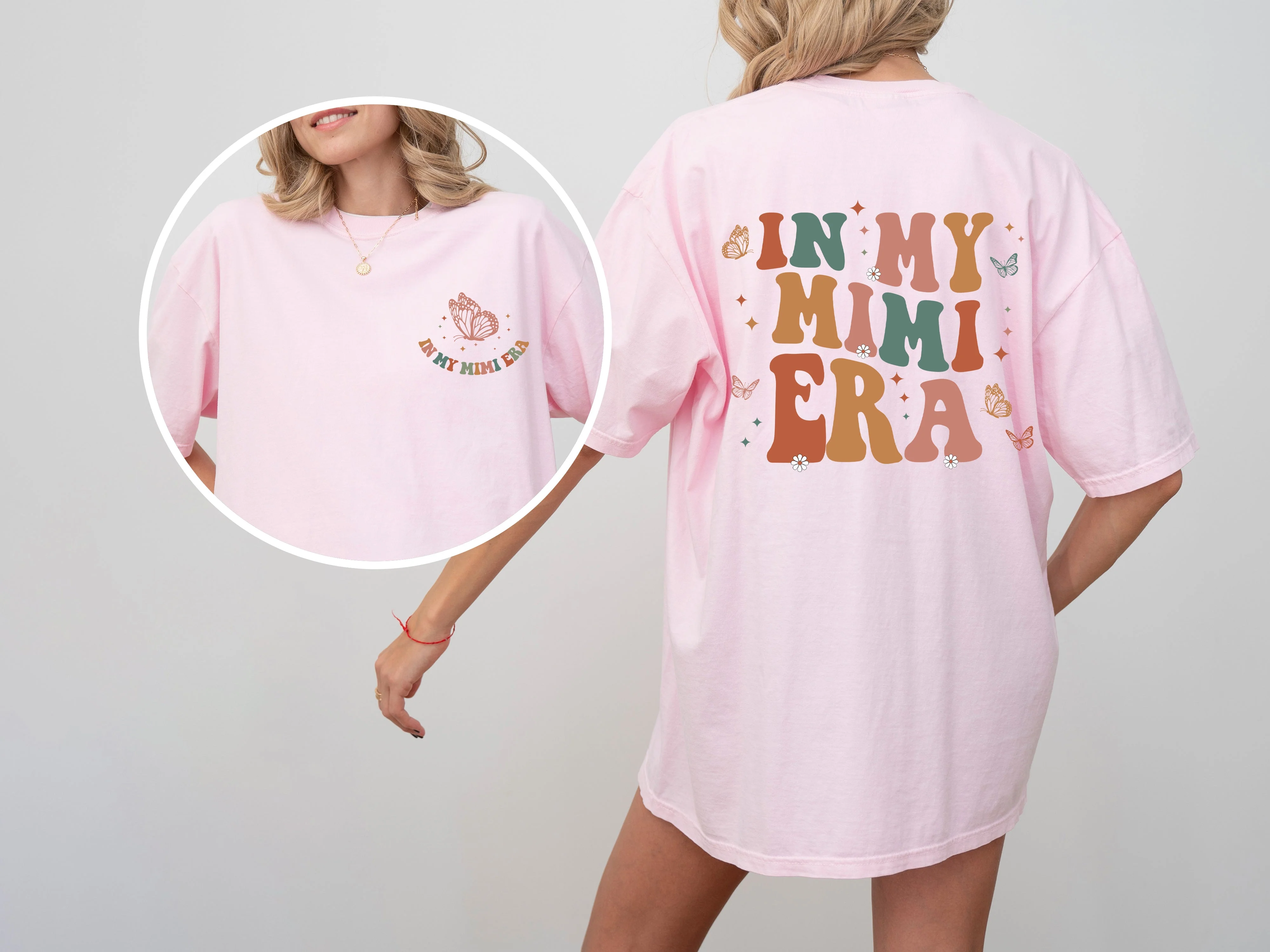 In My Mimi Era, Grandma, Nana, Mom Era, Mother's Day, Tshirt Comfort Colors T-Shirt - Image 3