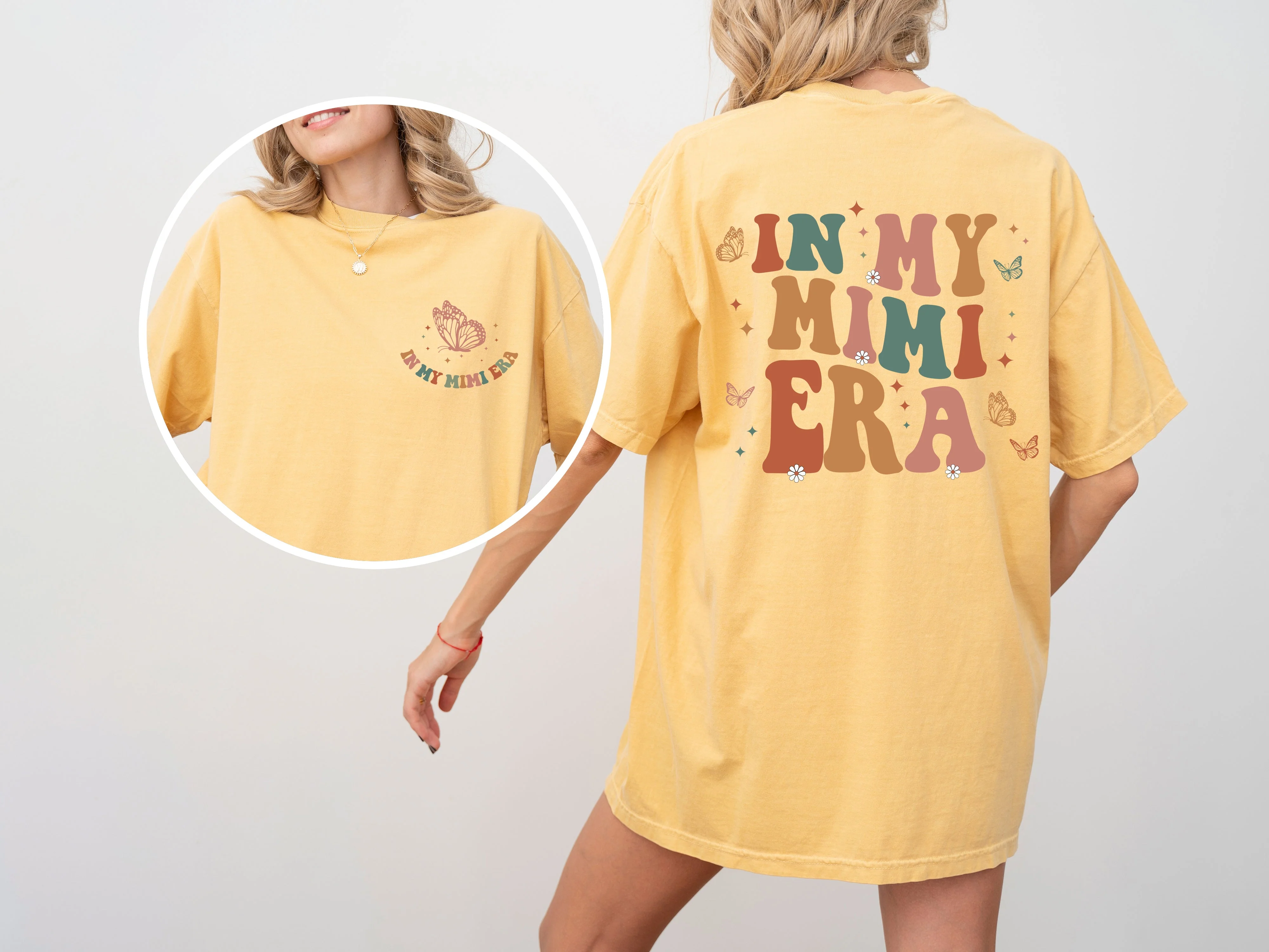 In My Mimi Era, Grandma, Nana, Mom Era, Mother's Day, Tshirt Comfort Colors T-Shirt - Image 4