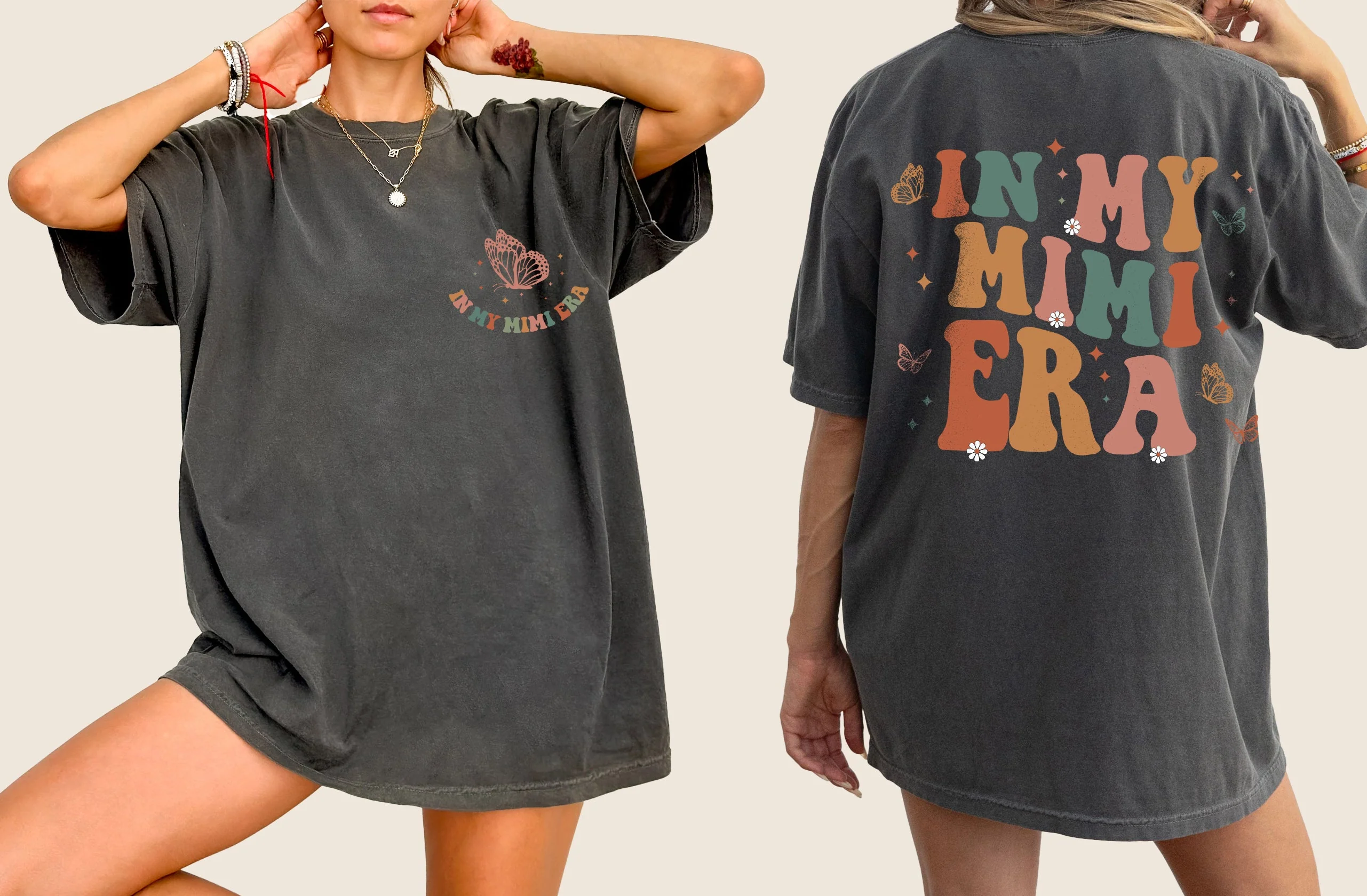 In My Mimi Era, Grandma, Nana, Mom Era, Mother's Day, Tshirt Comfort Colors T-Shirt - Image 5