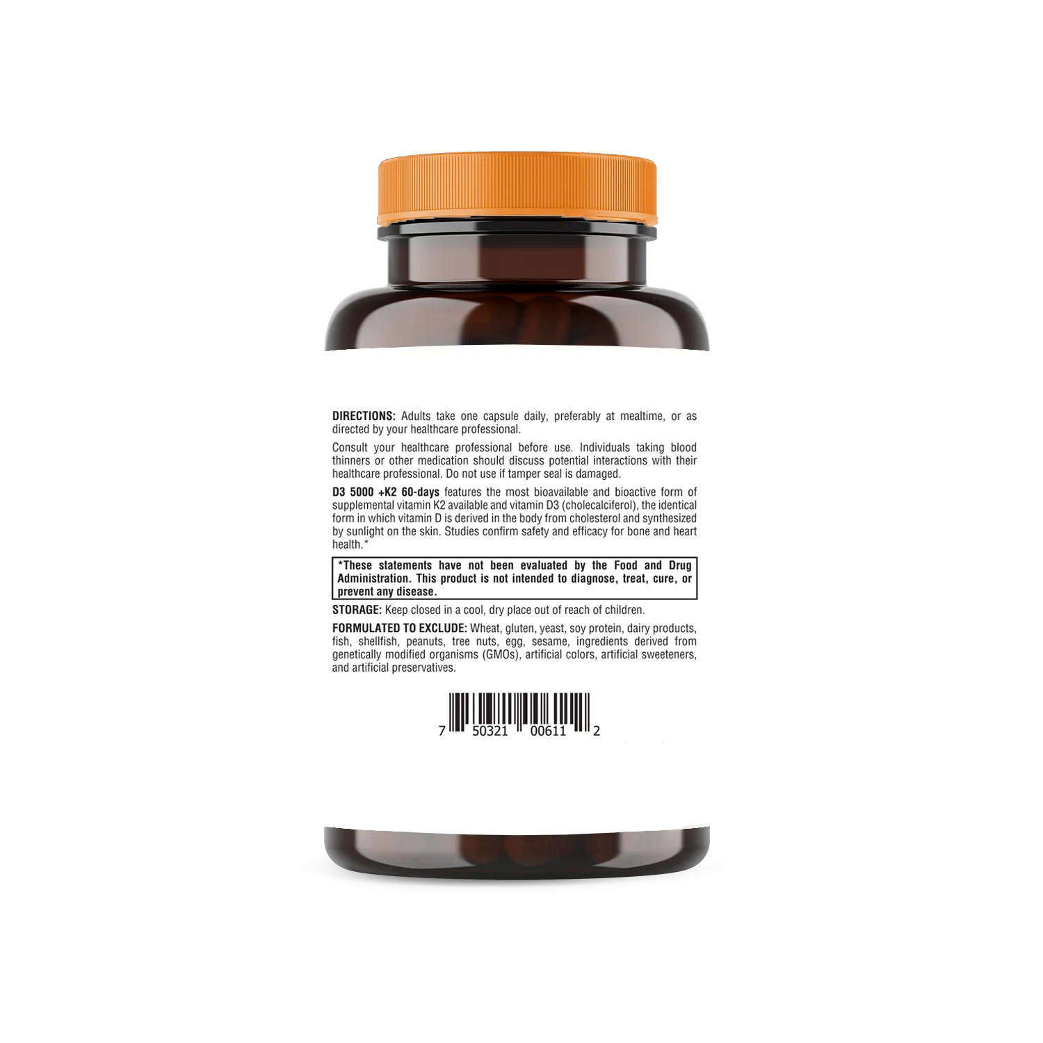 K2-D3 5000 60 Capsules - Image 3
