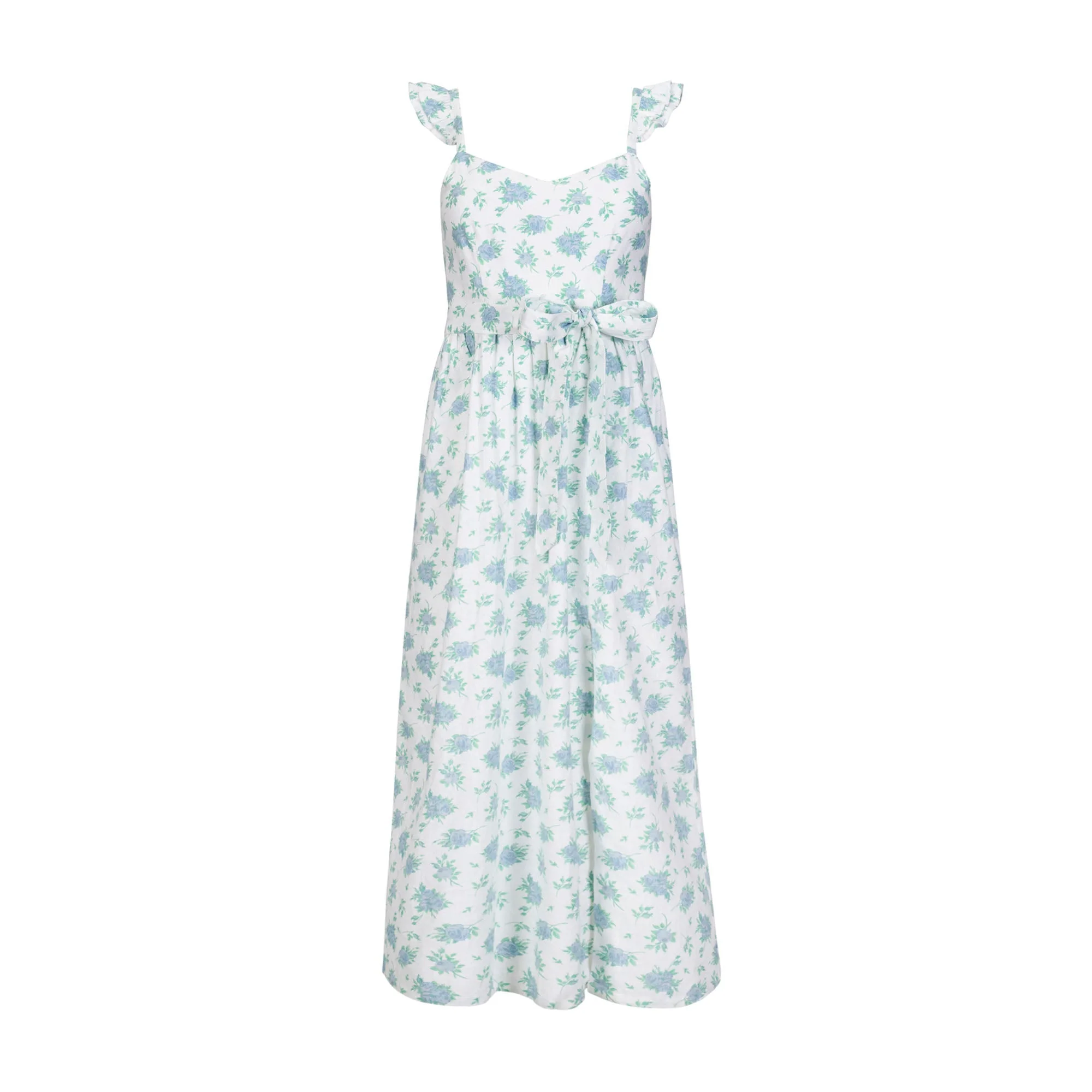 Linen Flutter Party Dress - Image 5