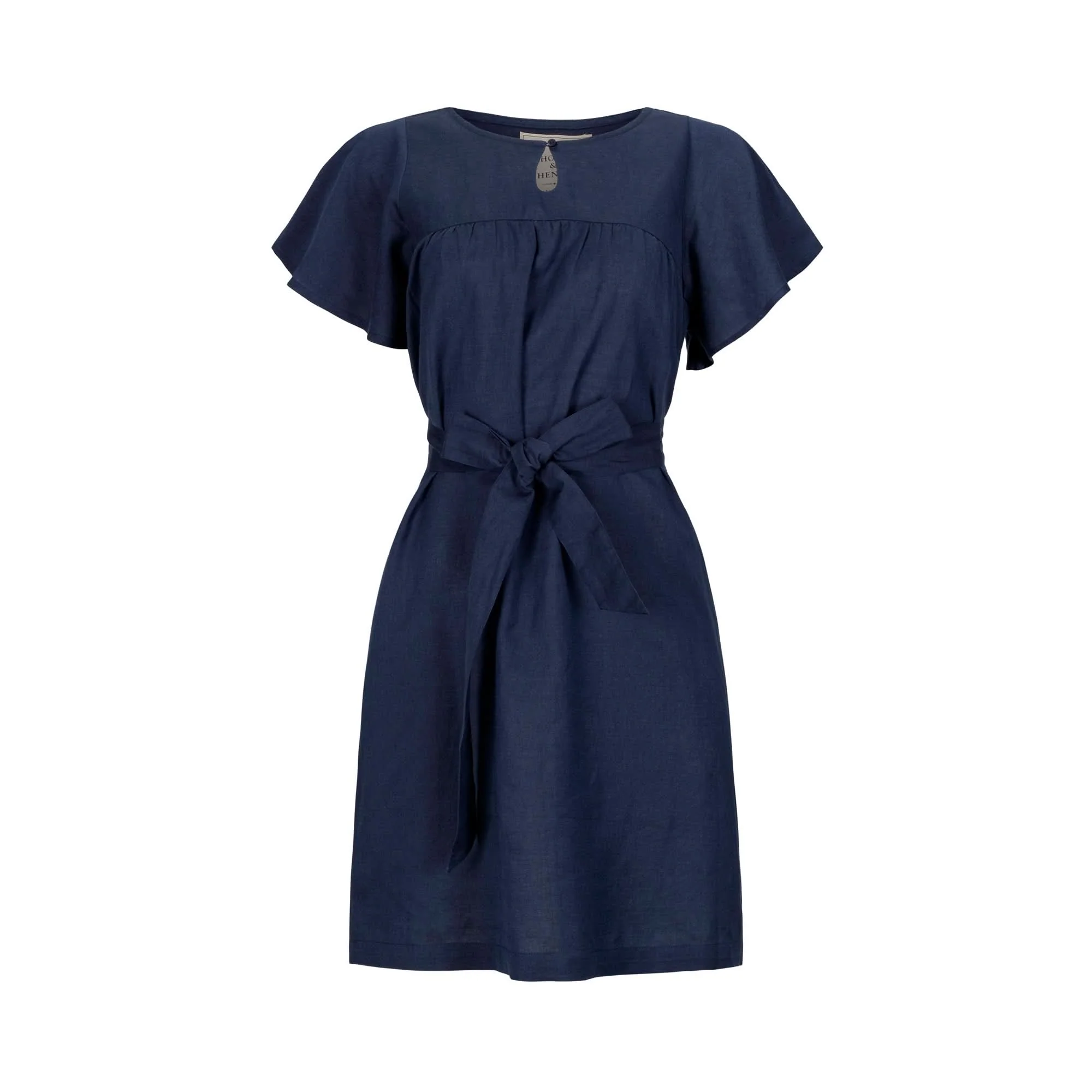 Linen Keyhole Dress - Image 4
