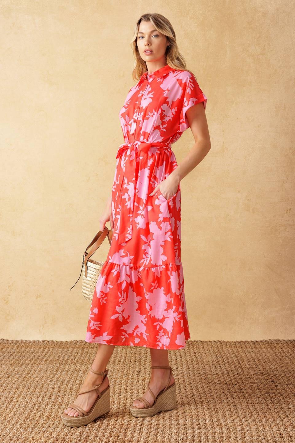 MAKE IT COUNT WOVEN MIDI DRESS - Image 4