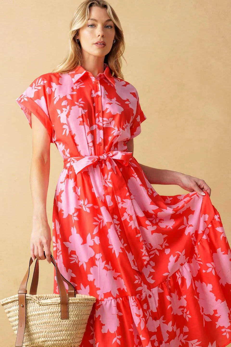 MAKE IT COUNT WOVEN MIDI DRESS - Image 8