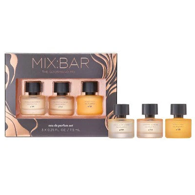 MIX:BAR Mini EDP Trio Gift Set Vanilla Bourbon + Whipped Almond + Honey Milk 3pc - Imperfect Box - Image 3