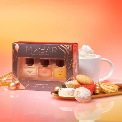 MIX:BAR Mini EDP Trio Gift Set Vanilla Bourbon + Whipped Almond + Honey Milk 3pc - Imperfect Box - Image 5